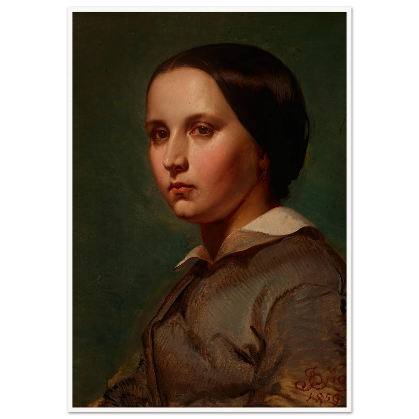Portrait of Maria Matejko (1859) Art Print | Jan Matejko-Quipham Collections
