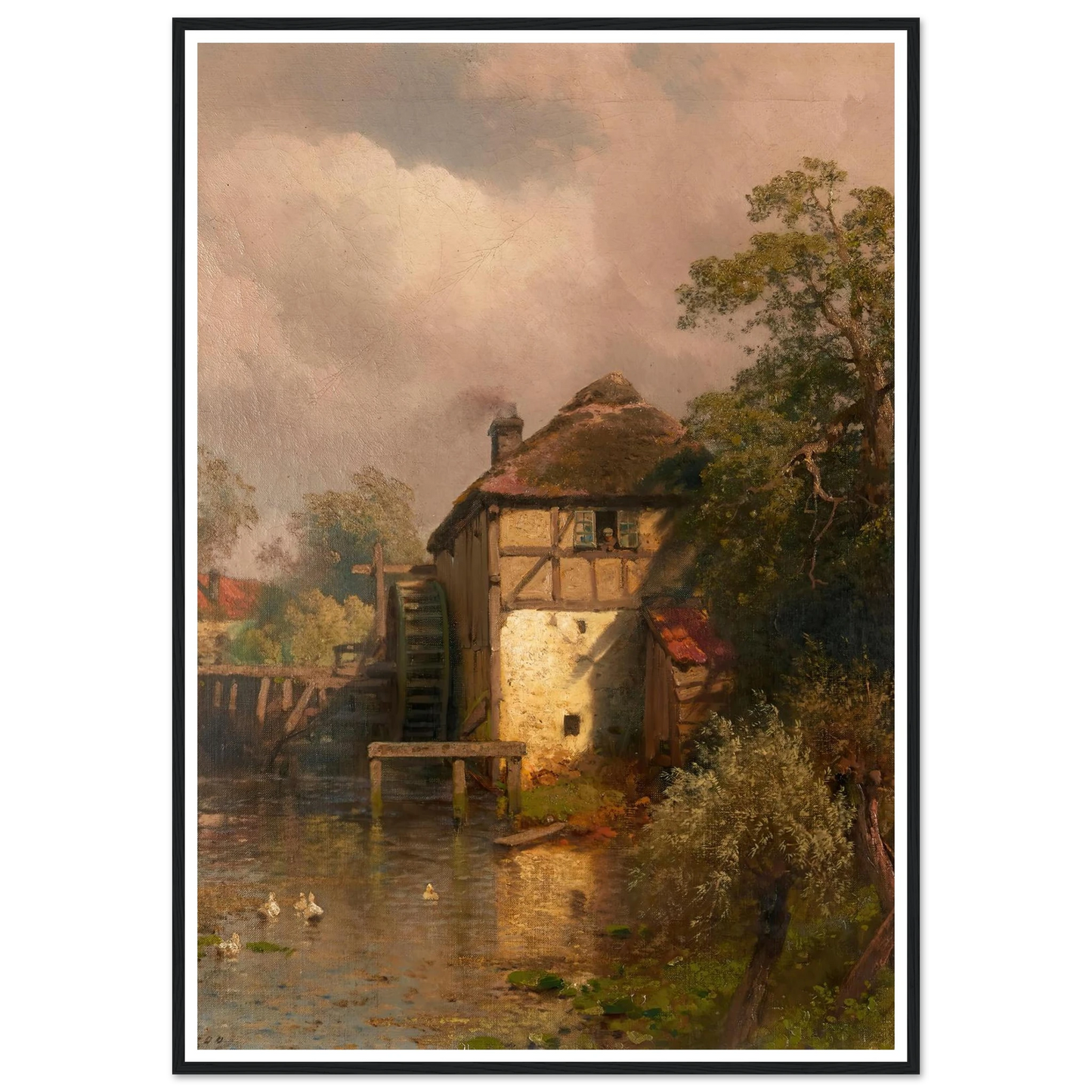 The Mill Art Print | Hermann Ottomar Herzog-Quipham Collections