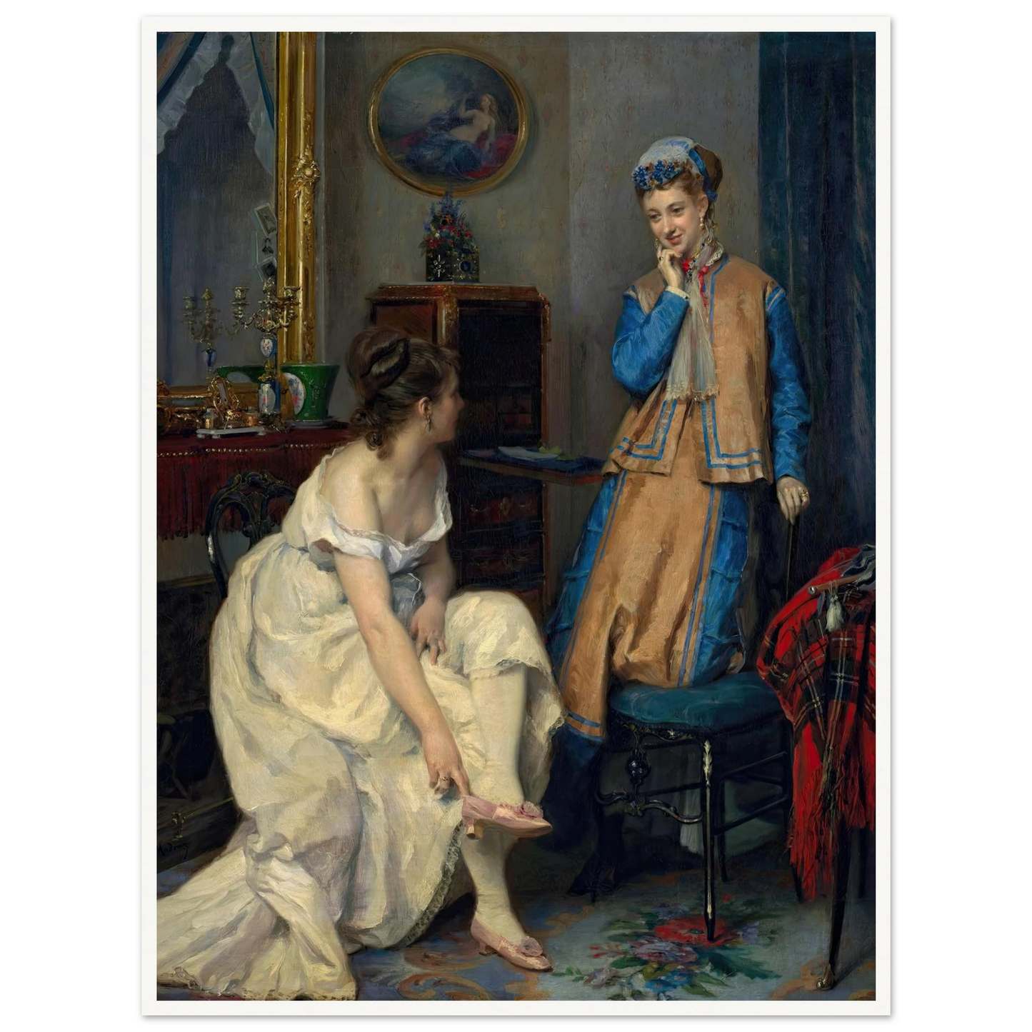 Confidences (c. 1870) Art Print | Raimundo de Madrazo y Garreta-Quipham Collections