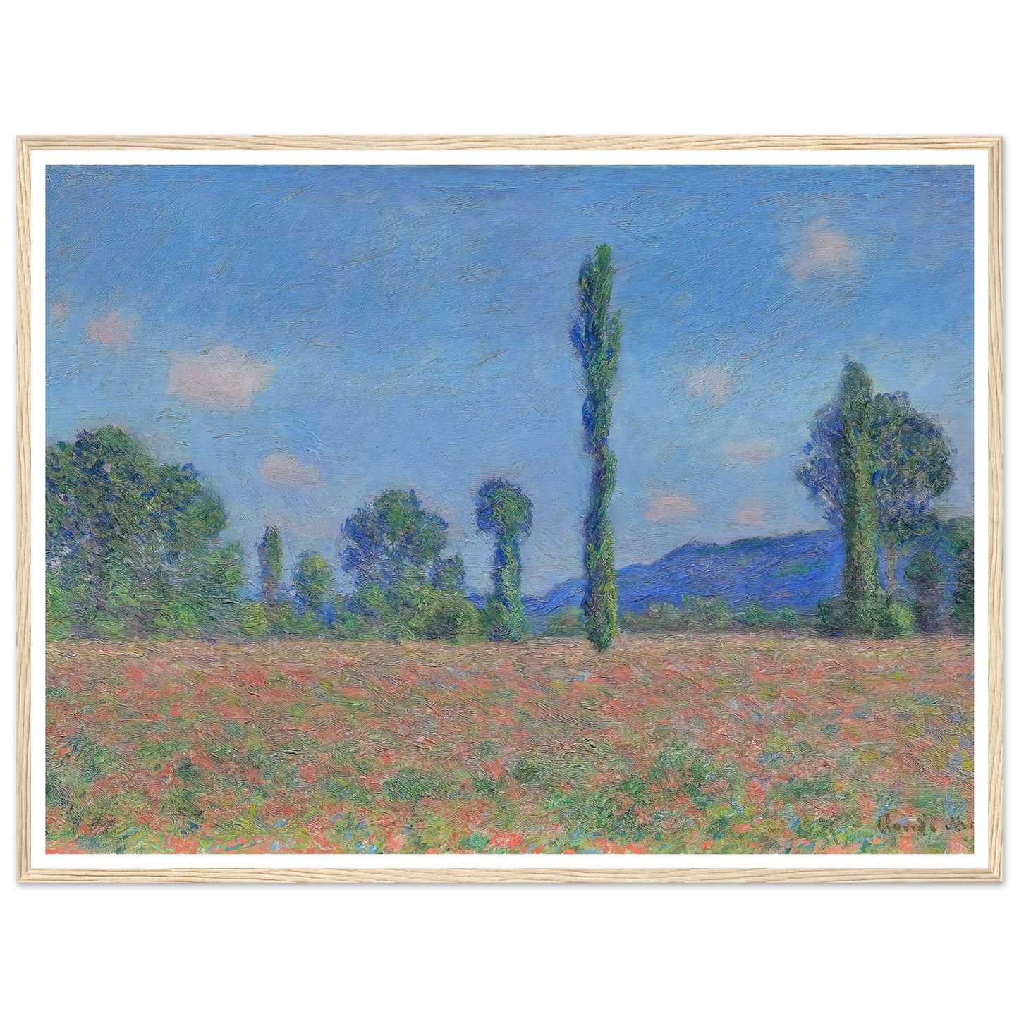 Poppy Field (Giverny) (1890) Art Print | Claude Monet-Quipham Collections