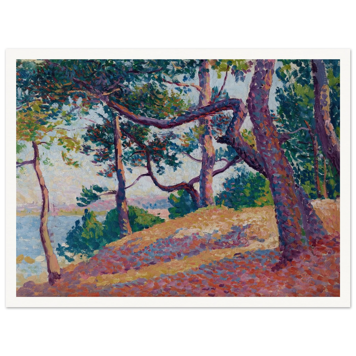 Paysage à Saint-Tropez (1892) Art Print | Maximilien Luce-Quipham Collections