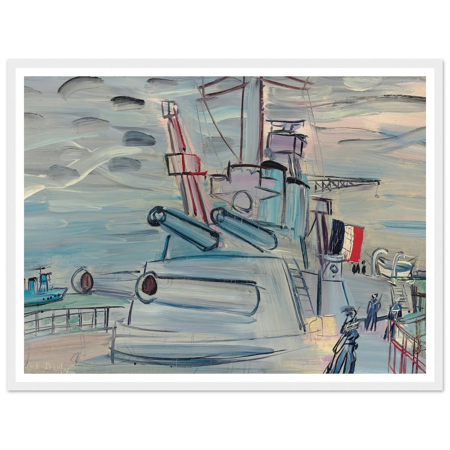 A bord de la flotte (1939) Art Print | Raoul Dufy-Quipham Collections