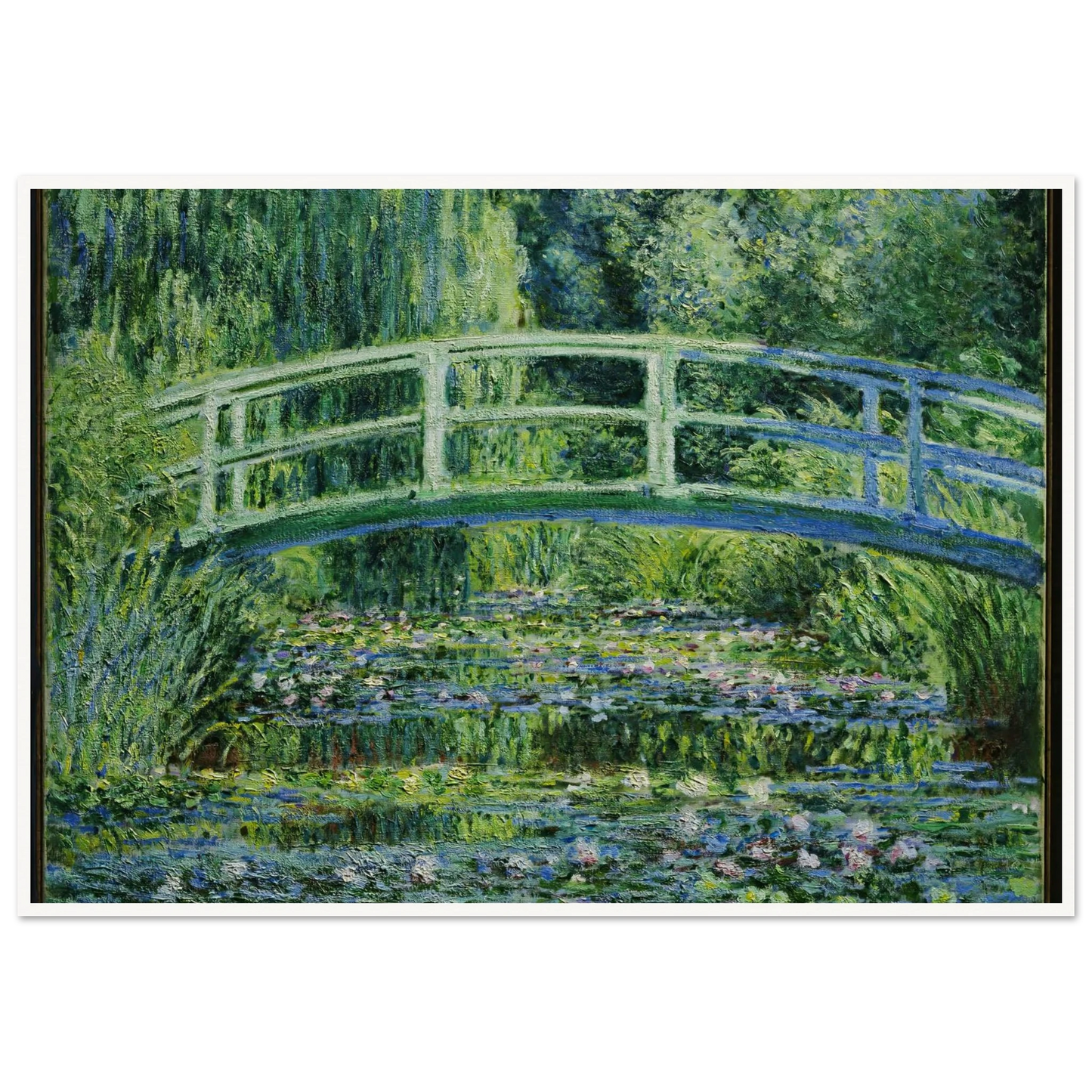 Water Lilies and Japanese Bridge (1899) Art Print | Claude Monet-Quipham Collections