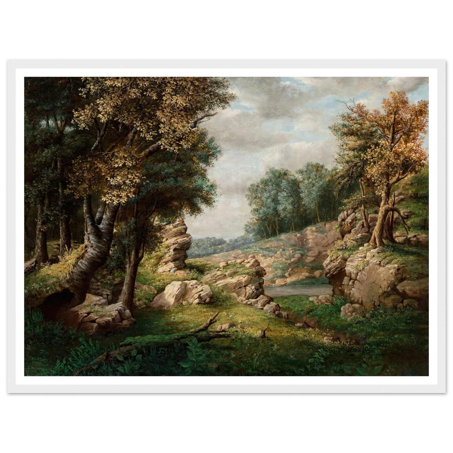 Rocky Dell (Near the Village) (circa 1849-1850) Art Print | George Inness-Quipham Collections