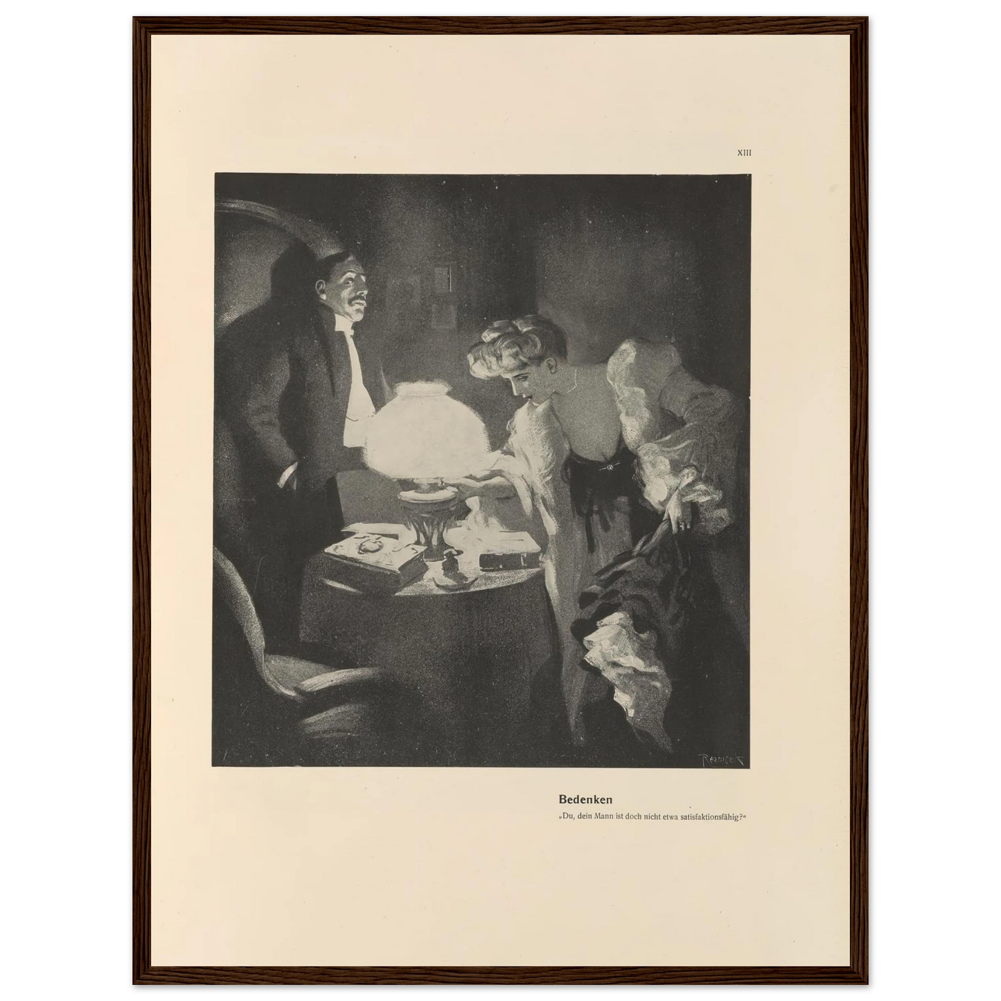 Bedenken (1908) Art Print | Ferdinand Freiherr von Reznicek-Quipham Collections