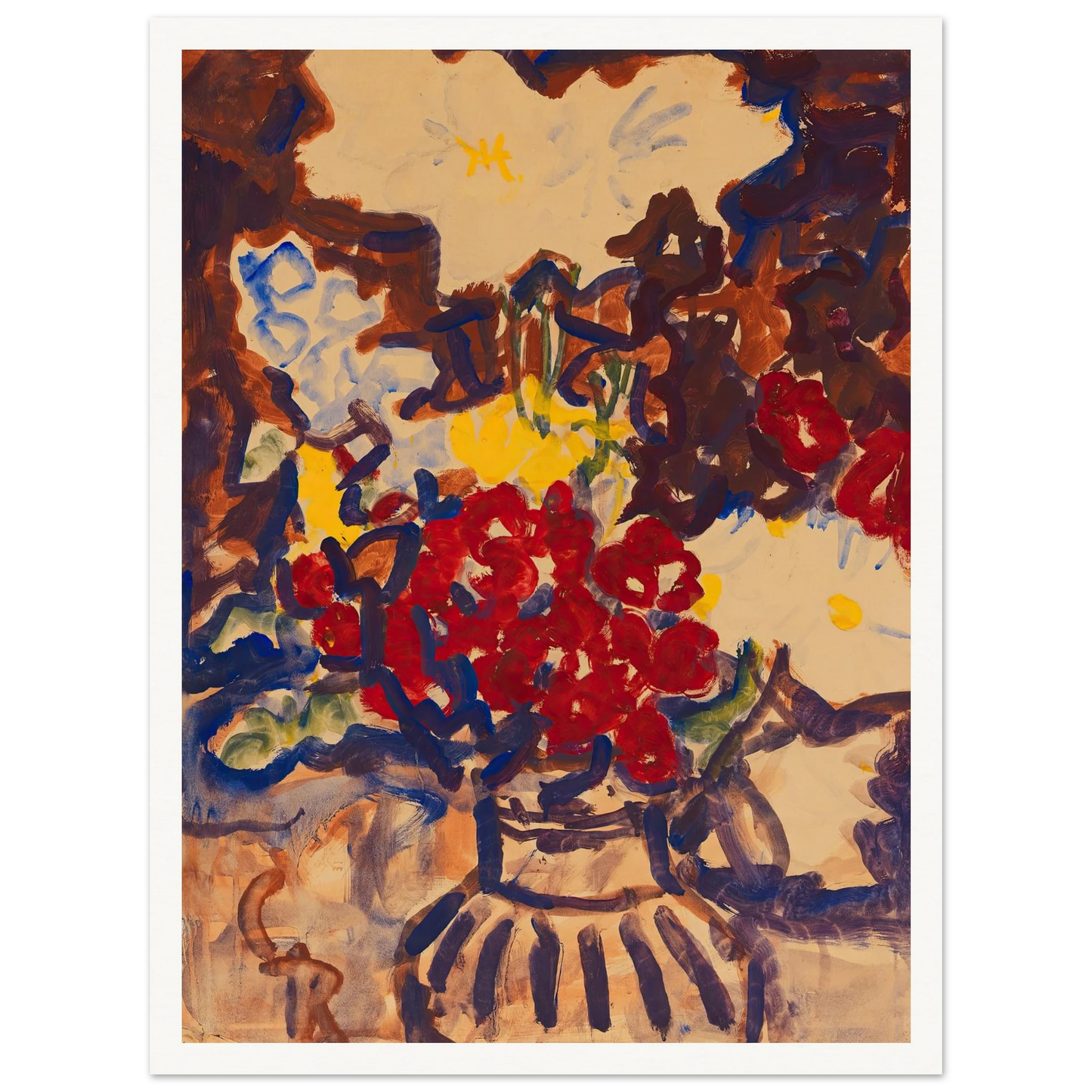 Bunter Sommerblumenstrauß (1915) Art Print | Christian Rohlfs-Quipham Collections