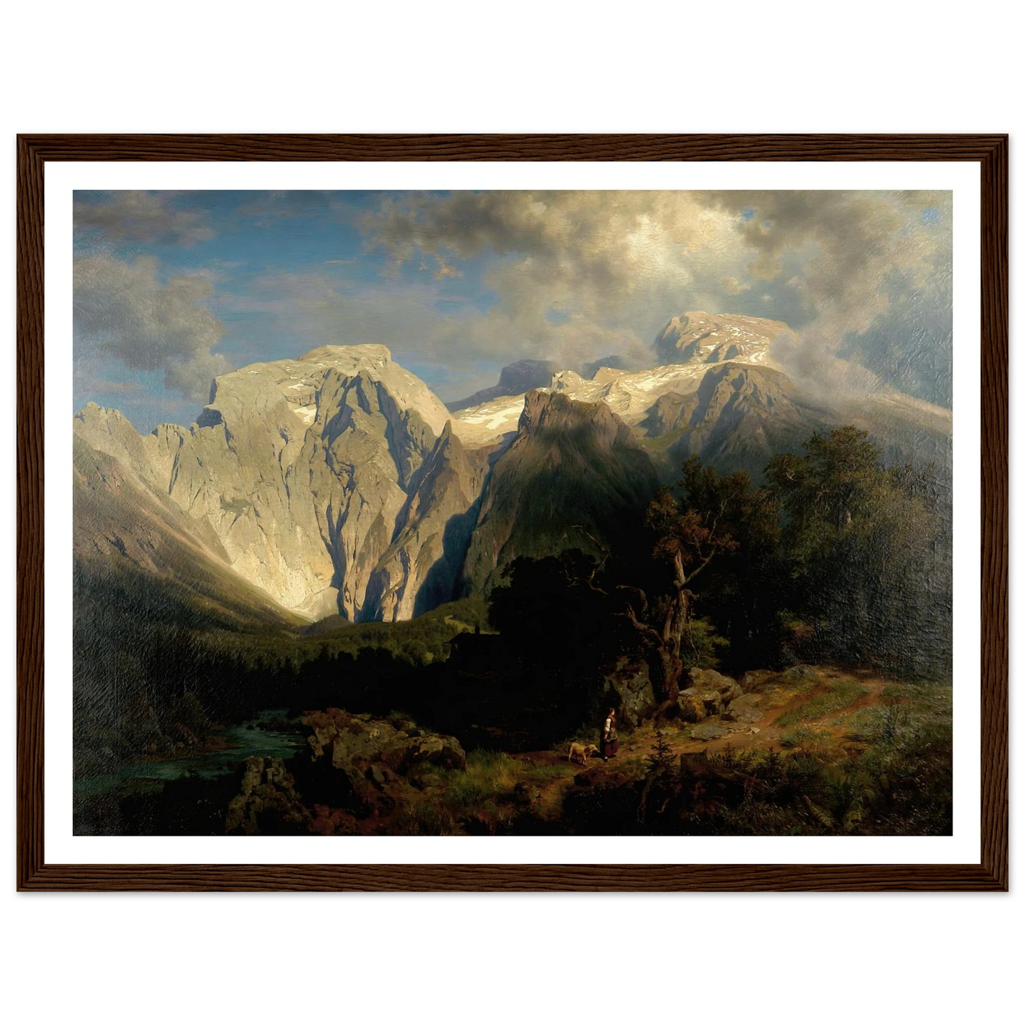 Kalkgebirgslandschaft Art Print | August Wilhelm Leu-Quipham Collections