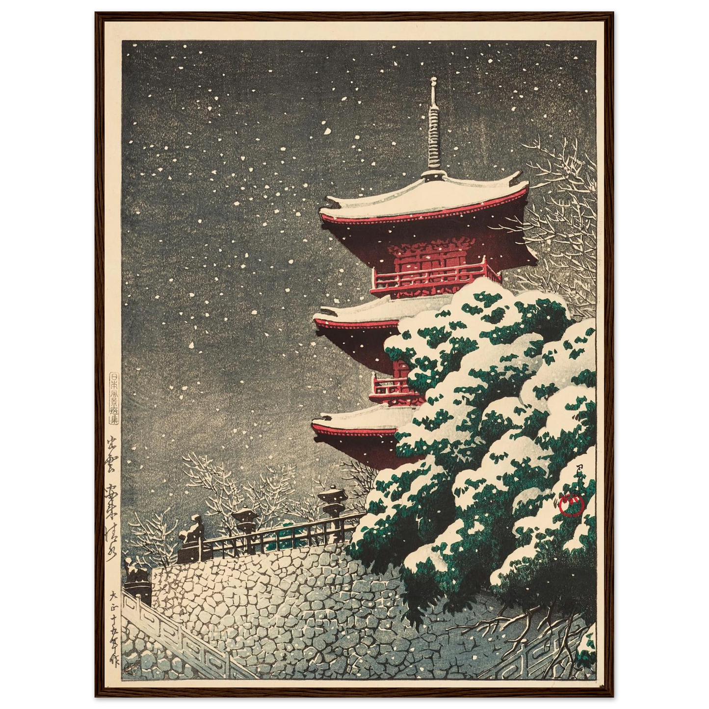 Izumo, Yasugi Kiyomizu (Yasugi Kiyomizu Temple at Izumo) (1926) Art Print | Kawase Hasui-Quipham Collections