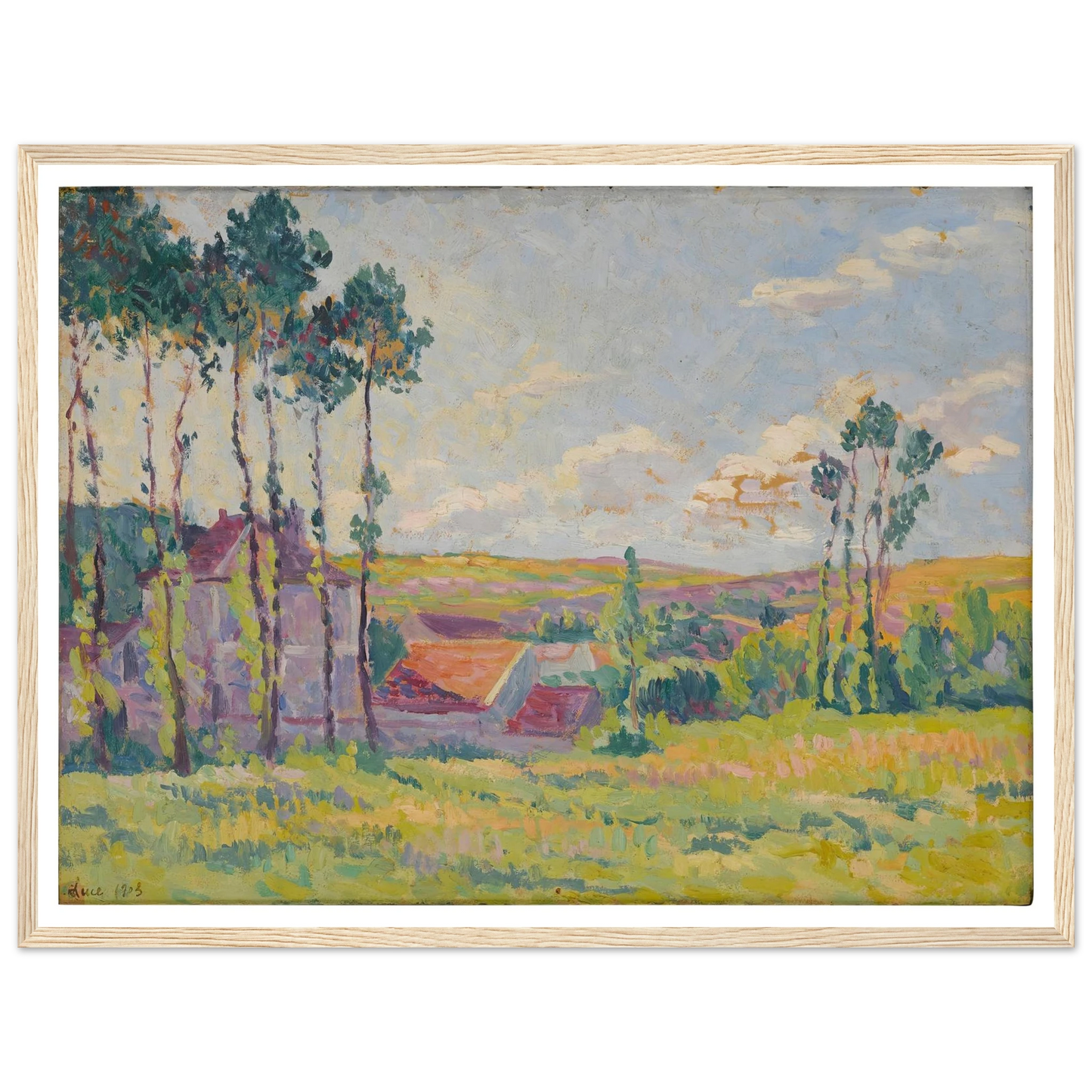 Moulineux, la teinderie (1903) Art Print | Maximilien Luce-Quipham Collections