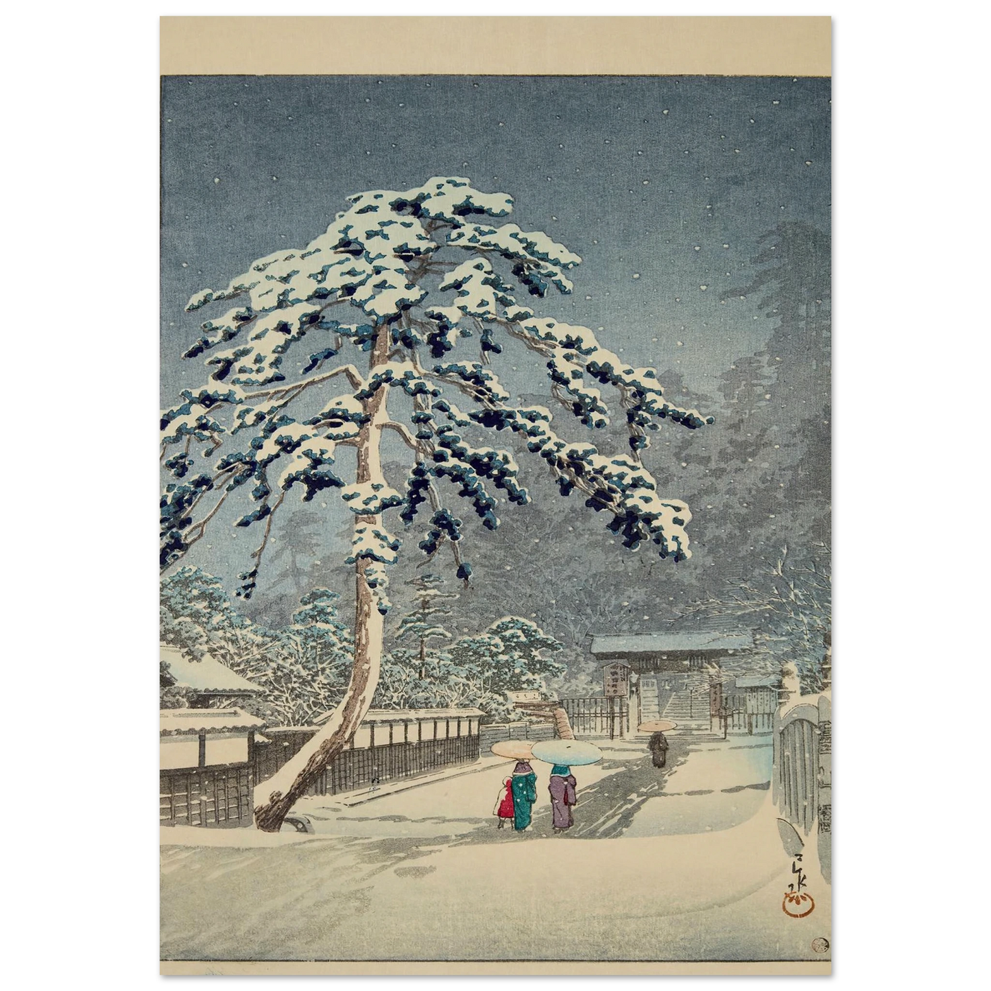 Ikegami Honmonji (Honmon Temple, Ikegami) (1931) Art Print | Kawase Hasui-Quipham Collections