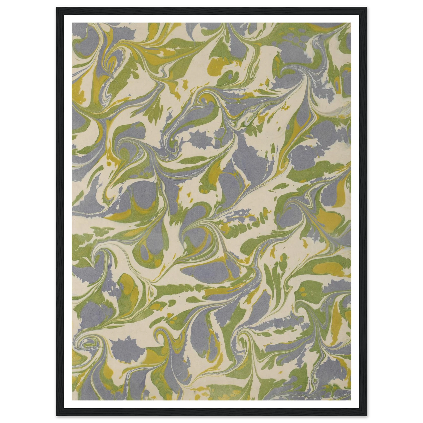 Gezogenes Marmorpapier (1890 - 1910) Art Print | Anker Kyster-Quipham Collections