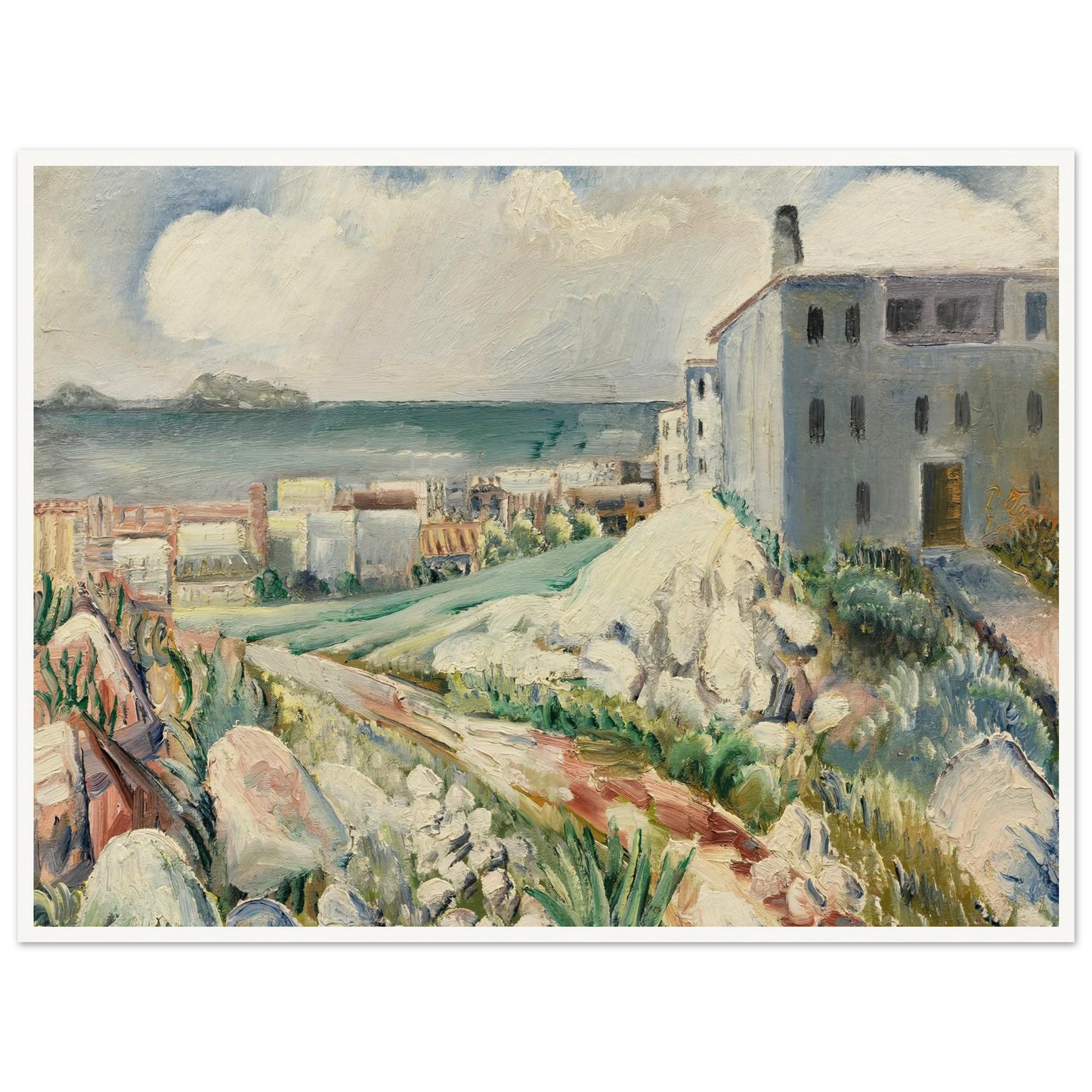 Landschaft bei Marseille (1930) Art Print | Paul Kleinschmidt-Quipham Collections