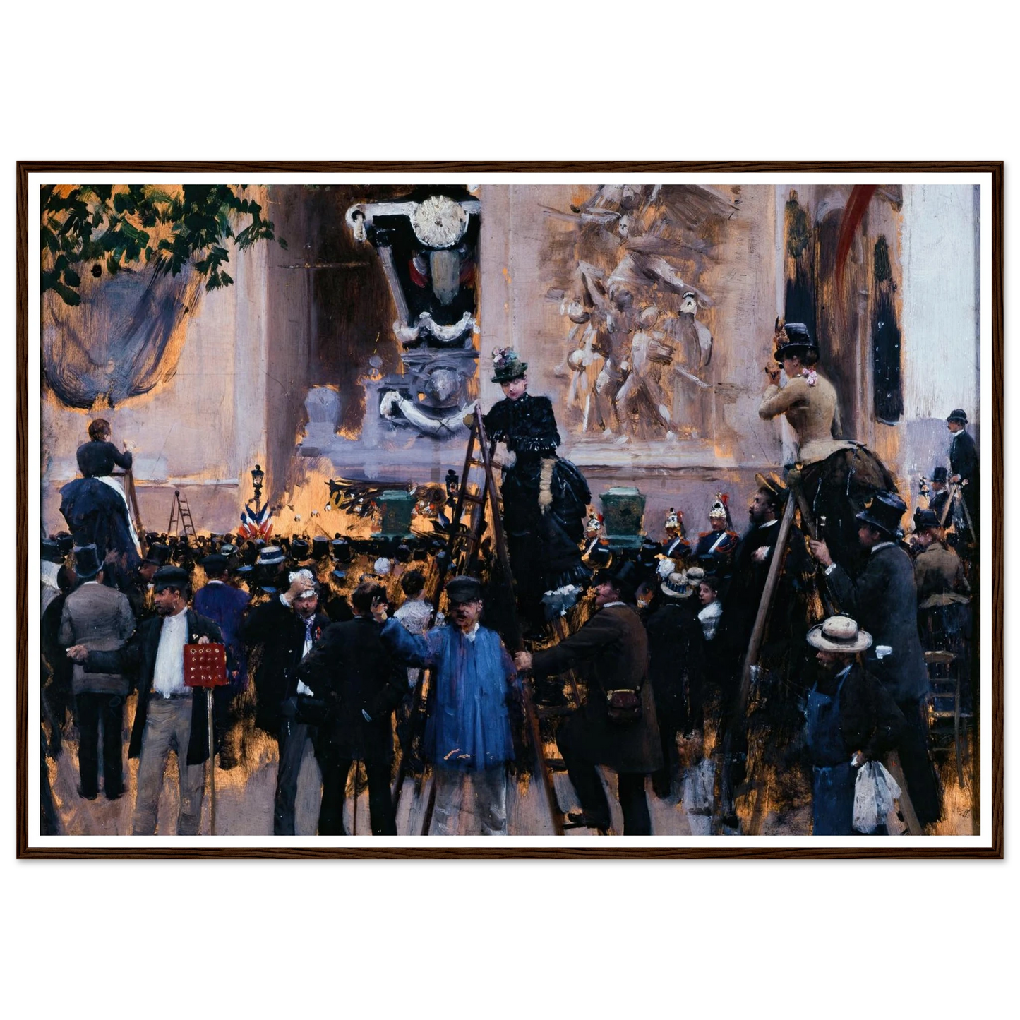 Les funérailles de Victor Hugo, place de l’Étoile (1er juin 1885) (1885) Art Print | Jean Beraud-Quipham Collections