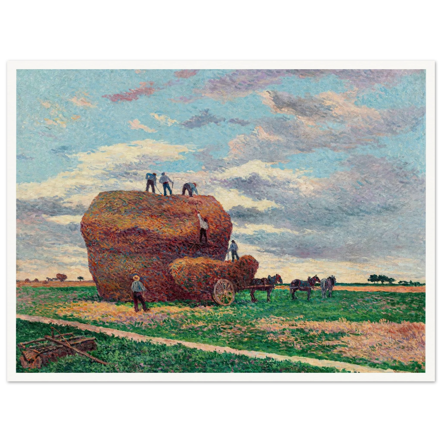 La meule de foin (1897) Art Print | Maximilien Luce-Quipham Collections