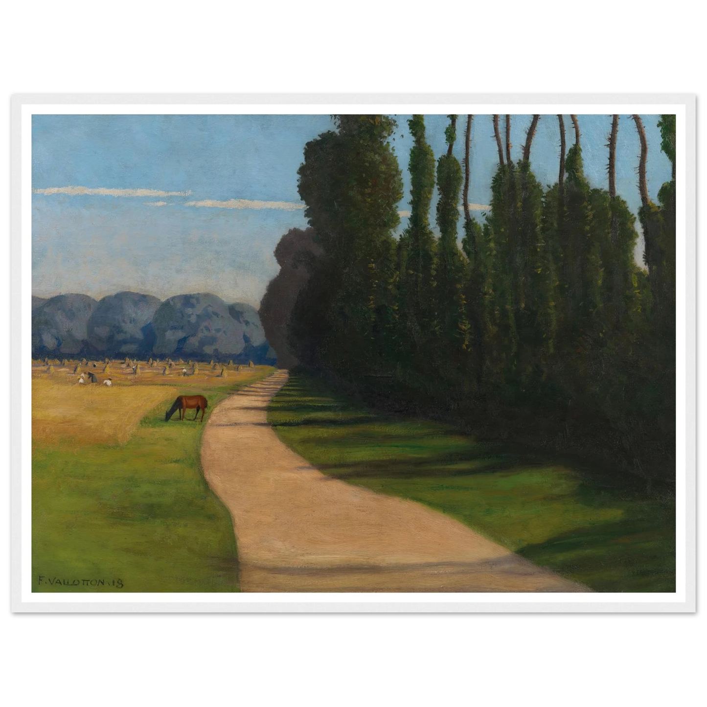 Chemin de la Croix-Rouge (1918) Art Print | Felix Vallotton-Quipham Collections