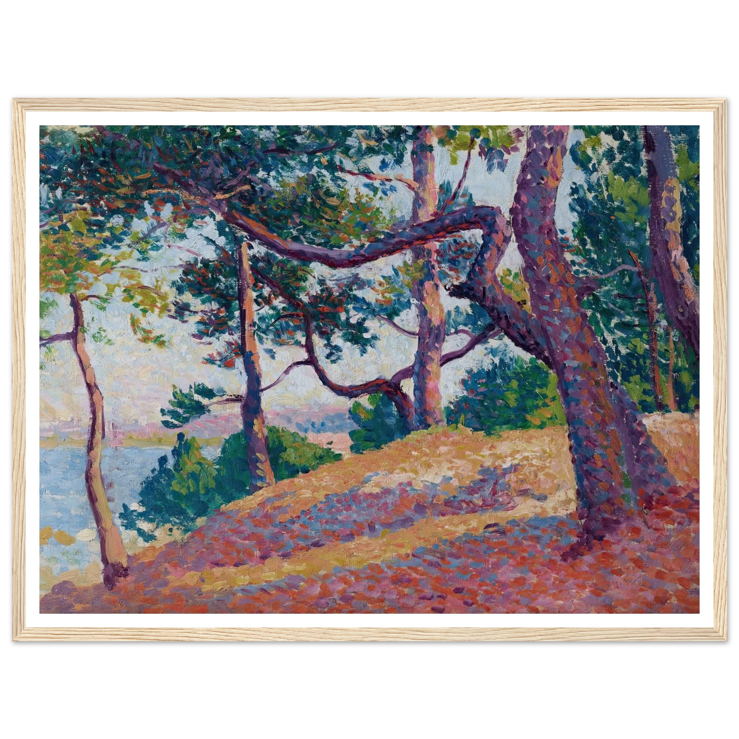 Paysage à Saint-Tropez (1892) Art Print | Maximilien Luce-Quipham Collections
