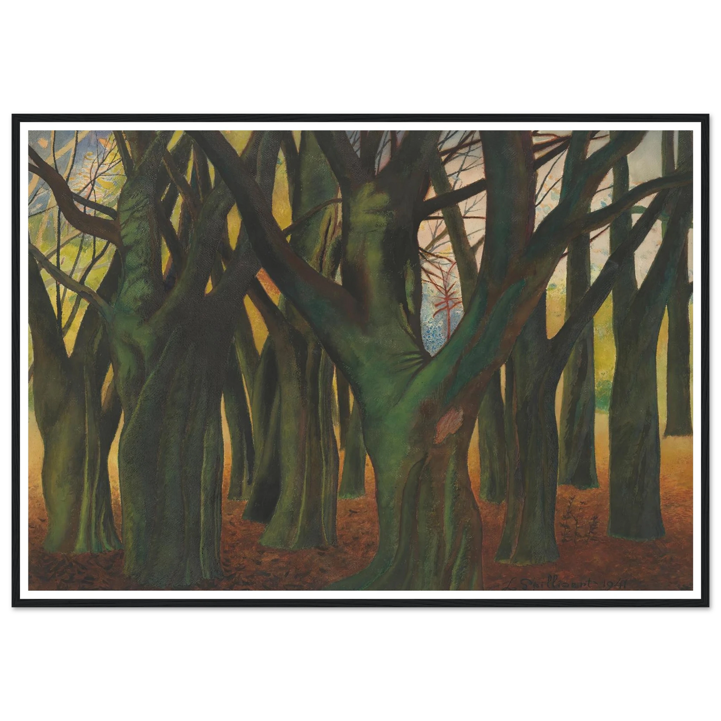 Groene bomen (1941) Art Print | Leon Spilliaert-Quipham Collections