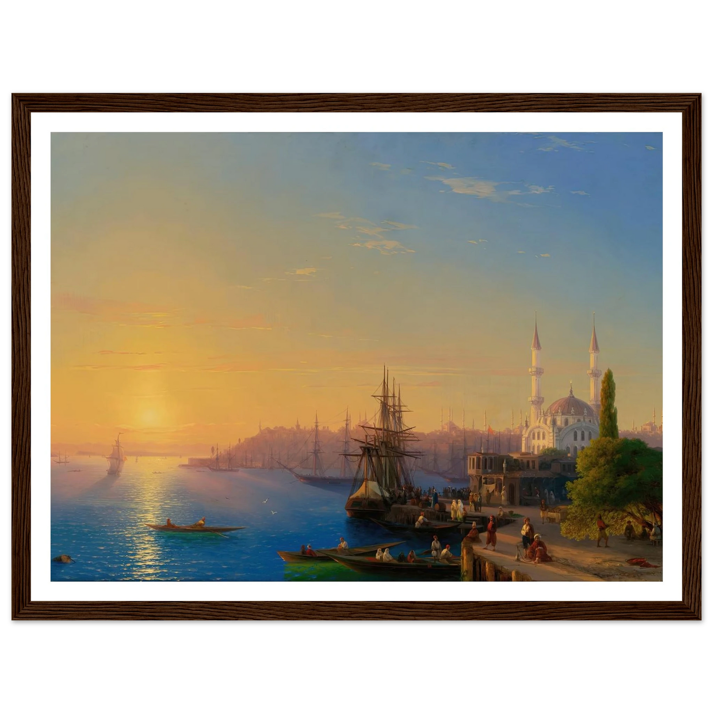 View Of Constantinople And The Bosphorus (1856) Art Print | Ivan Konstantinovich Aivazovsky-Quipham Collections