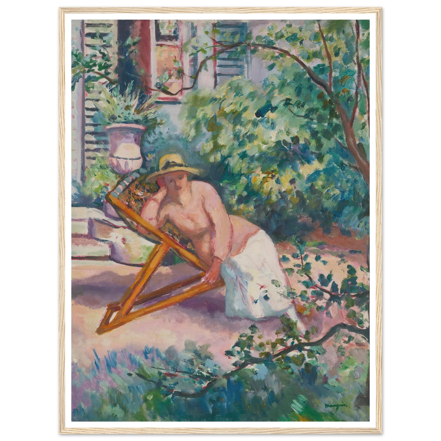 Jeanne Dans Le Jardin De Neuilly (1919) Art Print | Henri Manguin-Quipham Collections