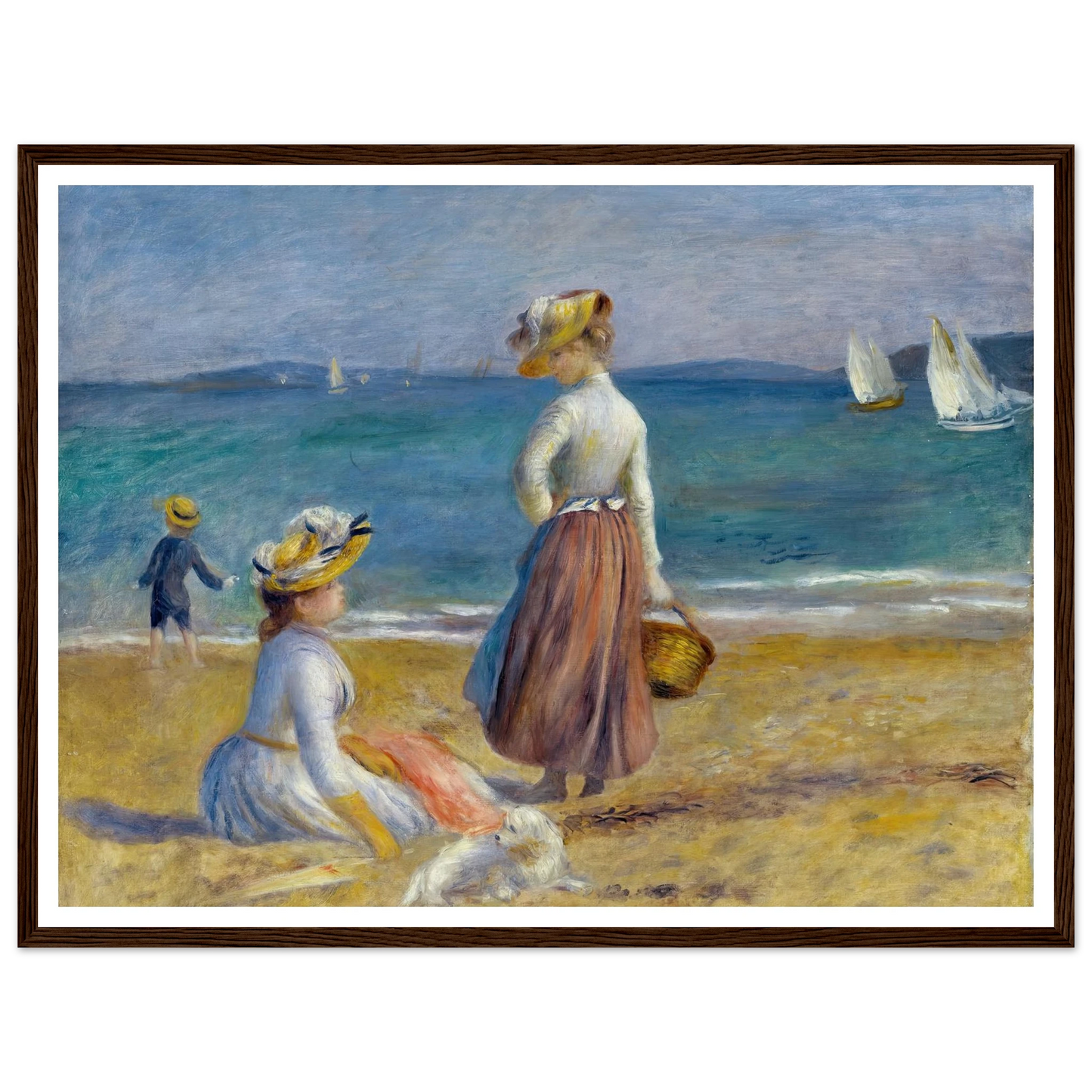 Figures on the Beach (1890) Art Print | Pierre Auguste Renoir-Quipham Collections