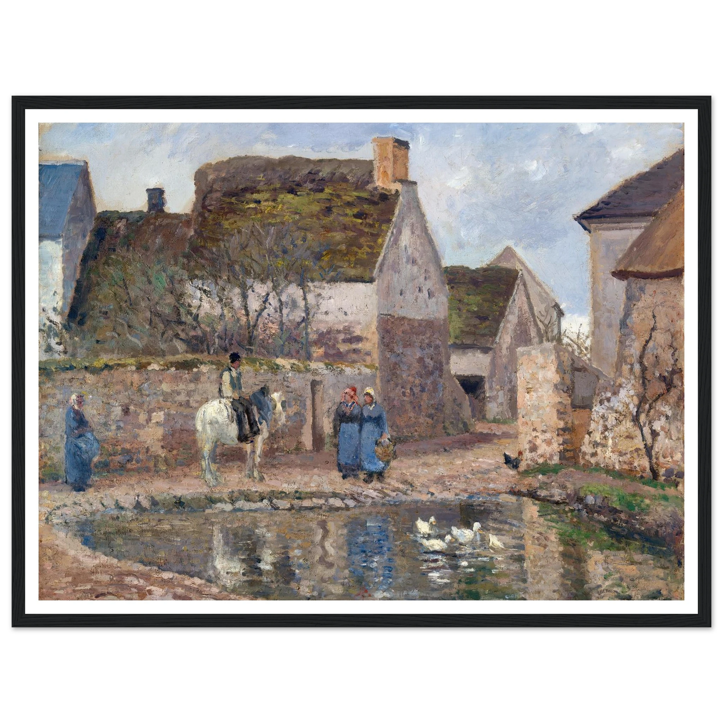 A Pond in Ennery (1874) Art Print | Camille Pissarro-Quipham Collections