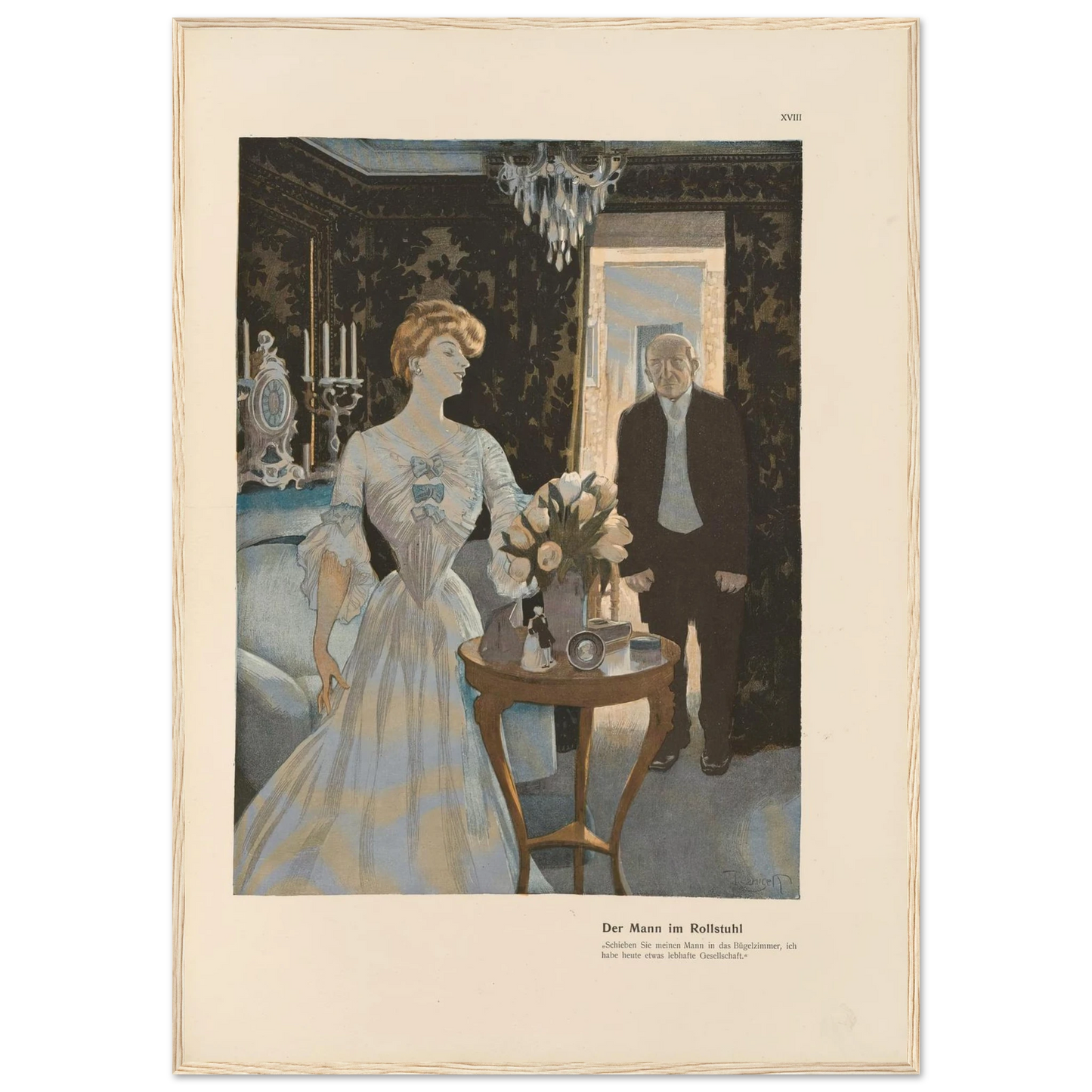Der Mann im Rollstuhl (1908) Art Print | Ferdinand Freiherr von Reznicek-Quipham Collections