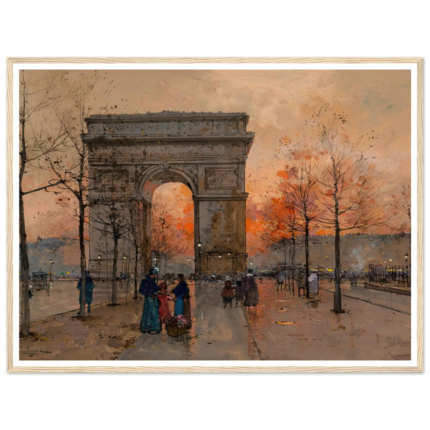 L’Arc de Triomphe, Place de l’Étoile Art Print | Eugene Galien Laloue-Quipham Collections
