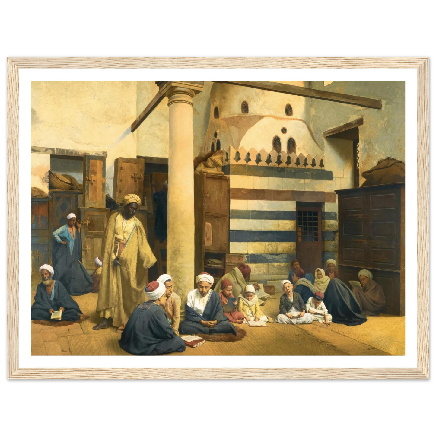 In the Madrasa (1890) Art Print | Ludwig Deutsch-Quipham Collections