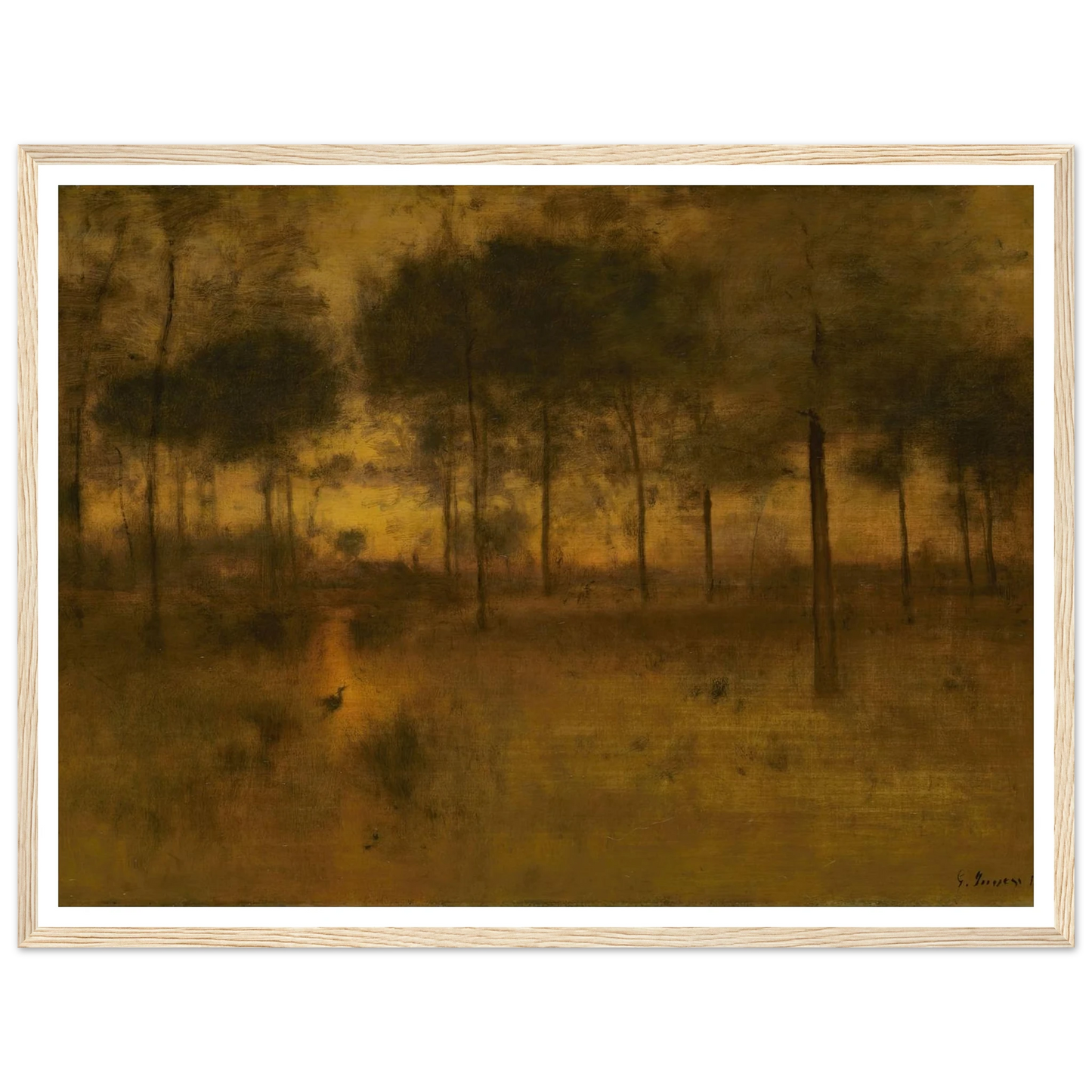 The Home of the Heron Art Print | George Inness-Quipham Collections