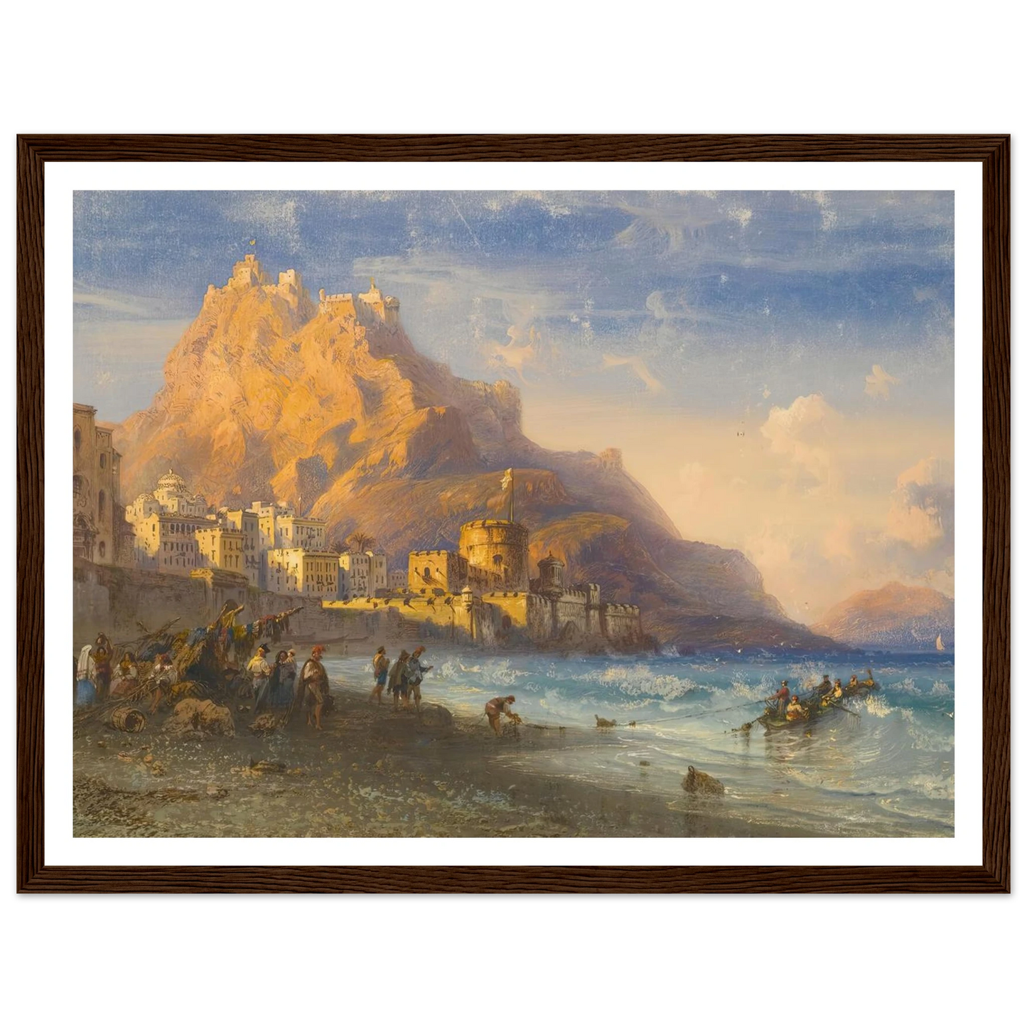 Coastal Landscape, Southern Italy Art Print | Carlo Bossoli-Quipham Collections
