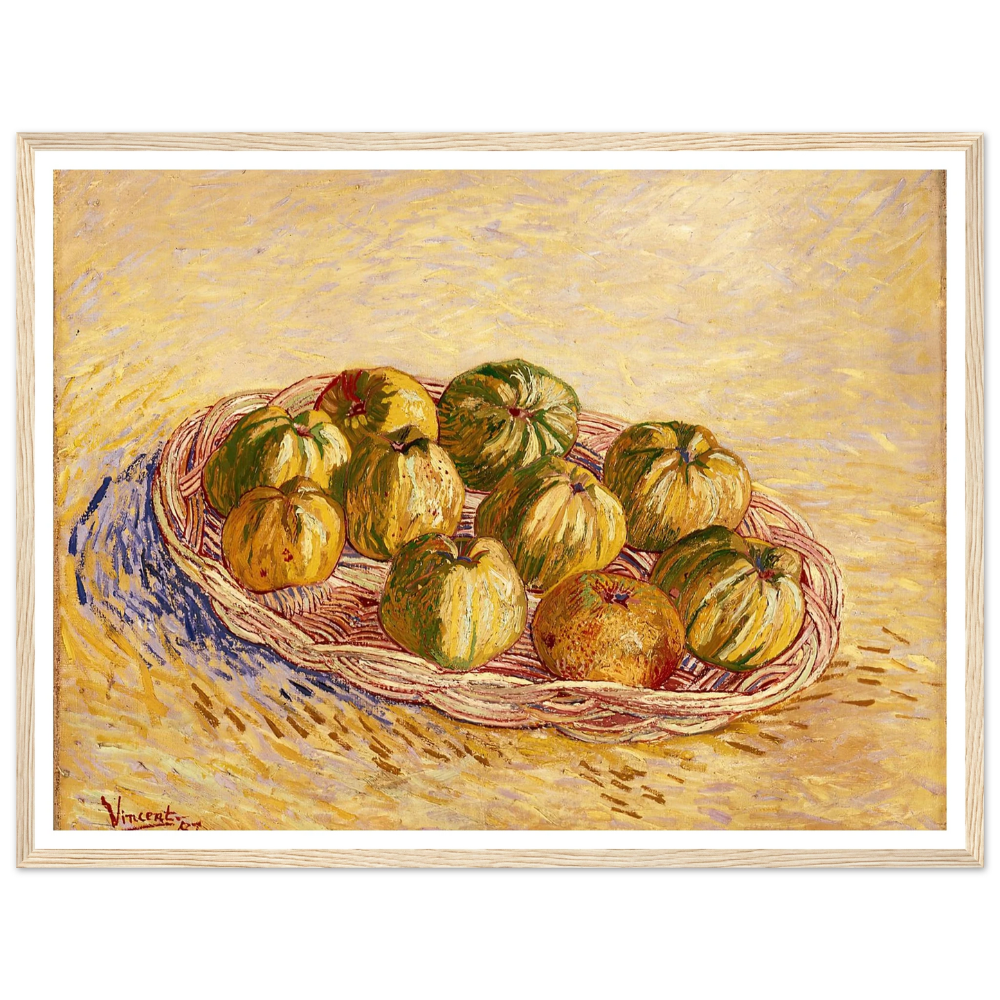 Still Life, Basket of Apples (1887) Art Print | Vincent van Gogh-Quipham Collections