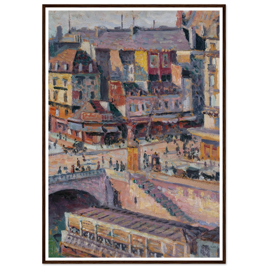 Le pont Saint-Michel et le quai des Orfèvres (before 1936) Art Print | Maximilien Luce-Quipham Collections