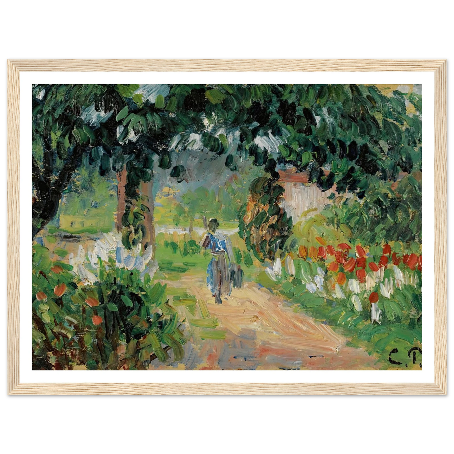 L’allée Du Jardin D’eragny (circa 1899) Art Print | Camille Pissarro-Quipham Collections