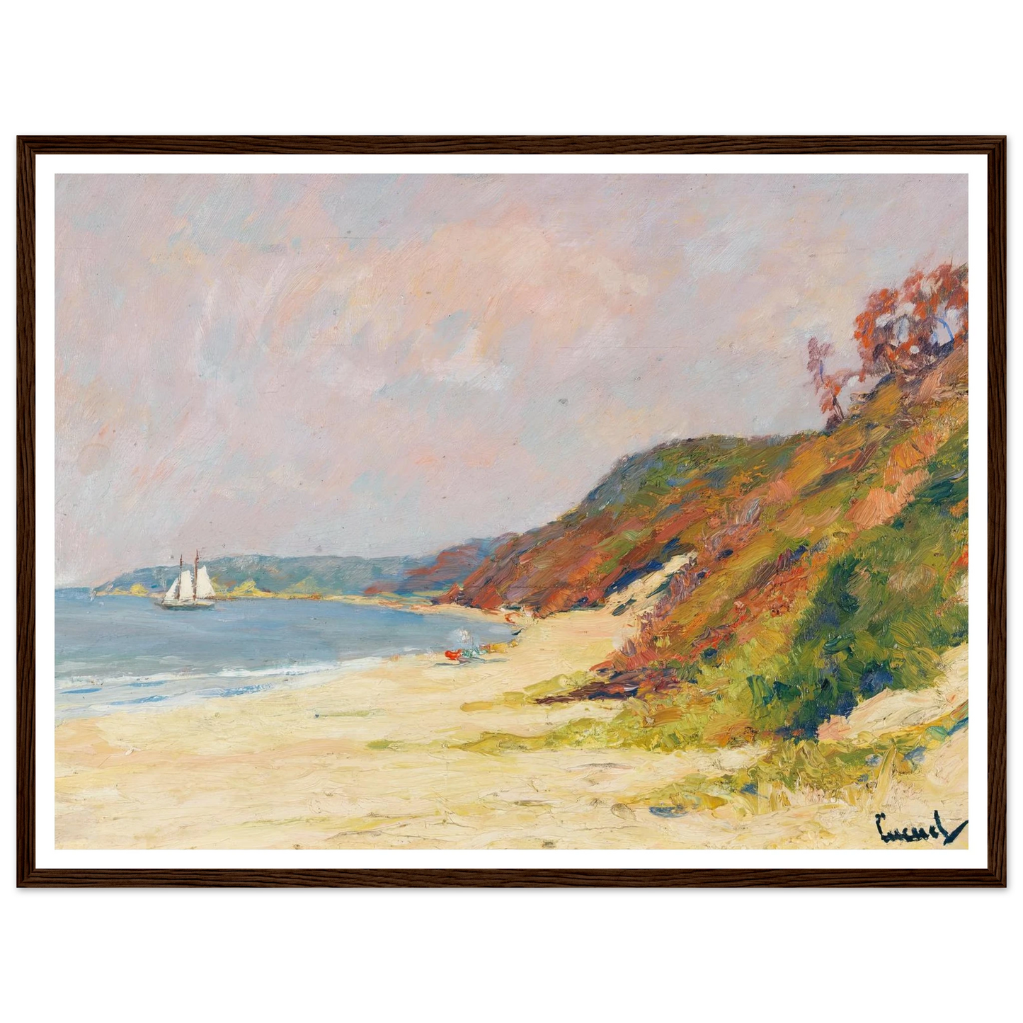 The Beach at Rocky Point, Long Island (1930) Art Print | Edward Cucue-Quipham Collections