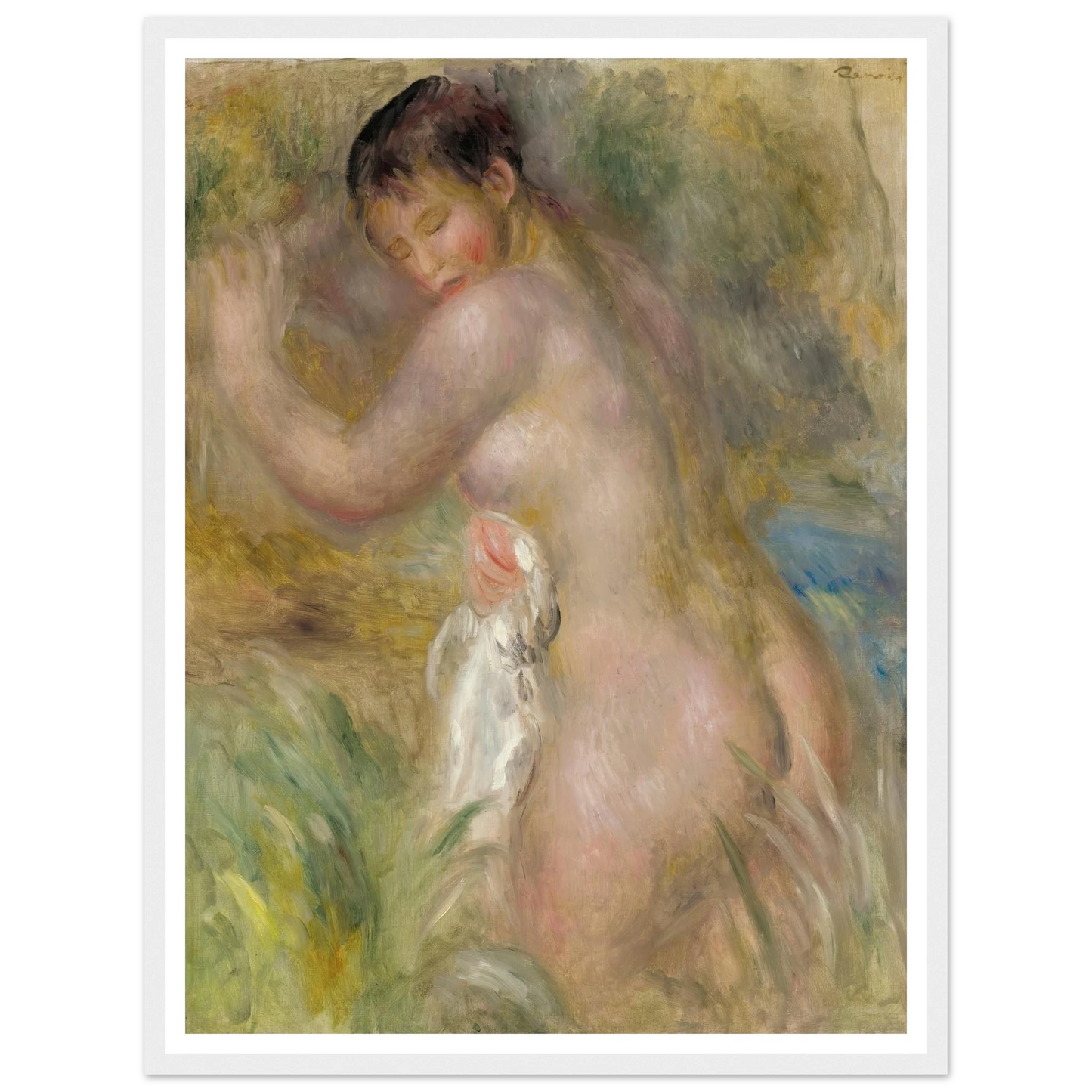 La Baigneuse Art Print | Pierre Auguste Renoir-Quipham Collections