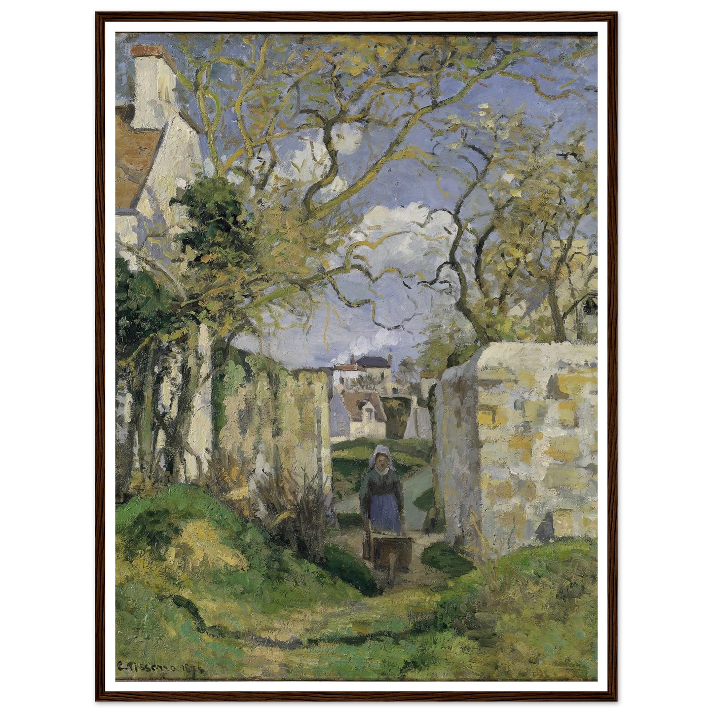Landscape from Pontoise (1874) Art Print | Camille Pissarro-Quipham Collections