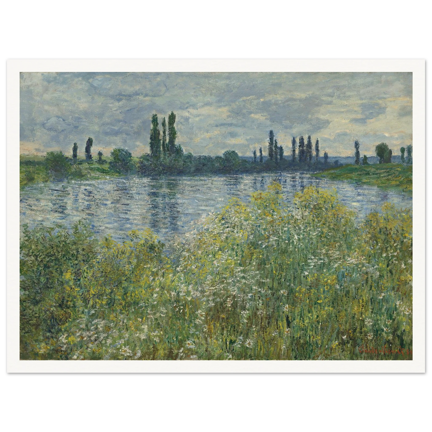 Banks of the Seine,Vétheuil (1880) Art Print | Claude Monet-Quipham Collections