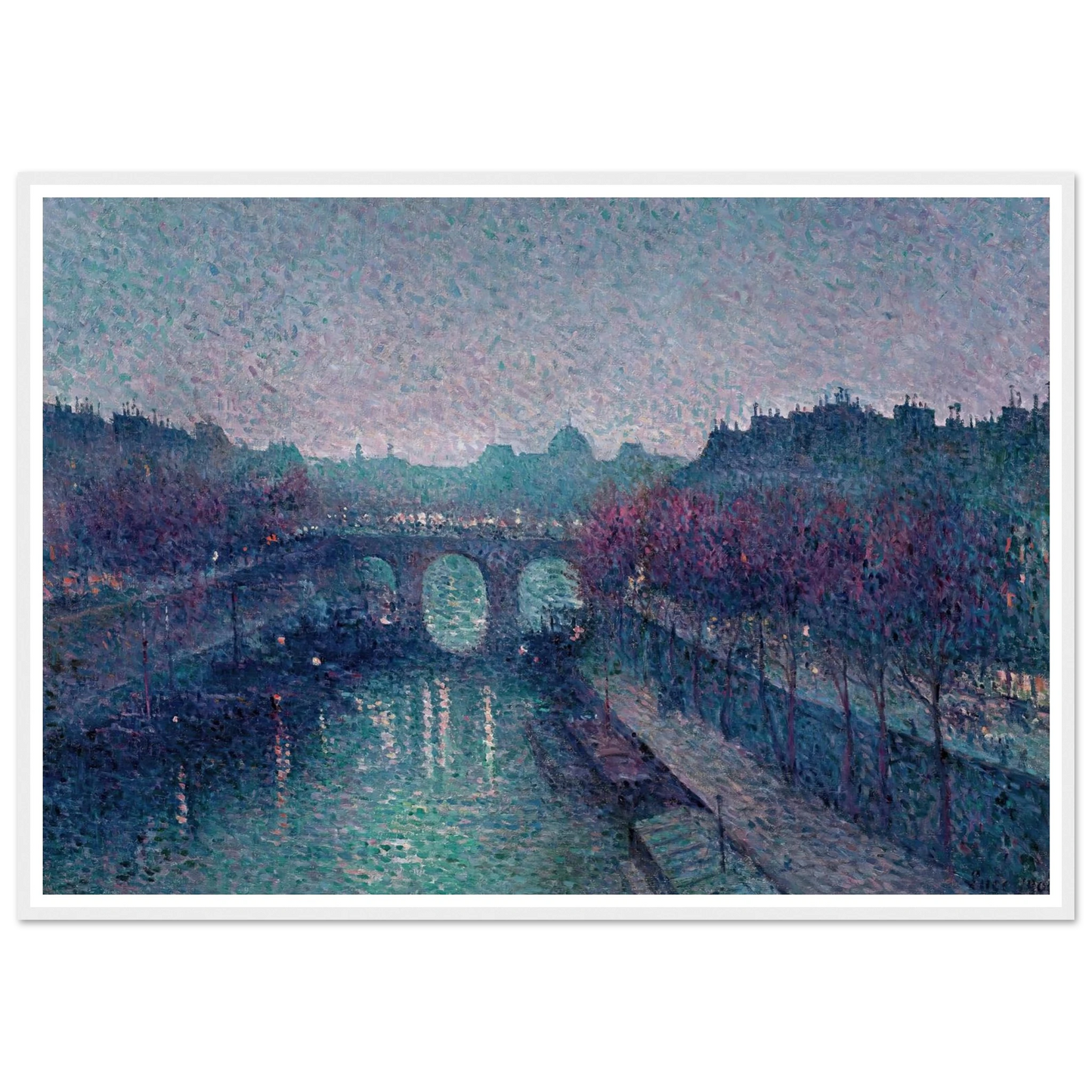 Le Pont-Neuf, La Seine, Petit Bras (1900) Art Print | Maximilien Luce-Quipham Collections