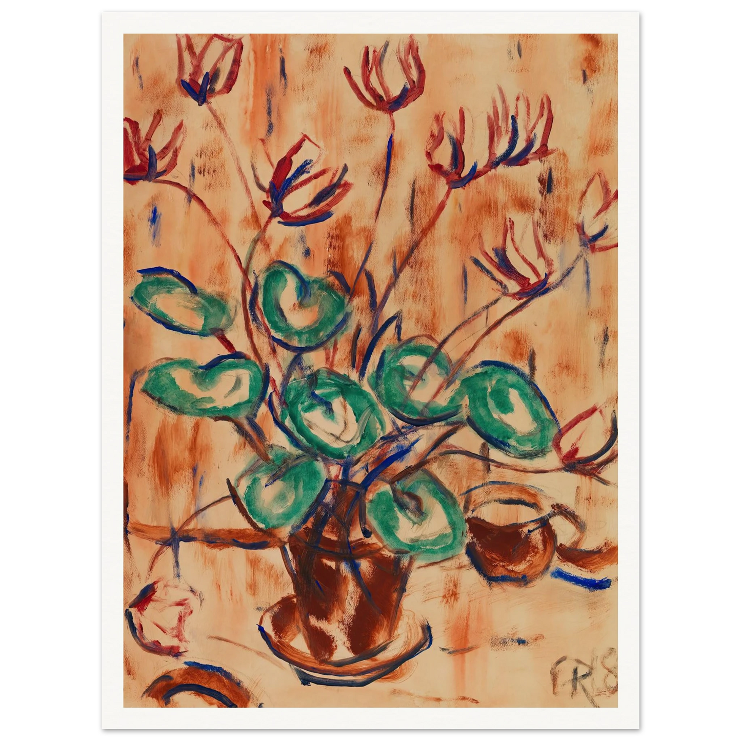 Alpenveilchen (1918) Art Print | Christian Rohlfs-Quipham Collections