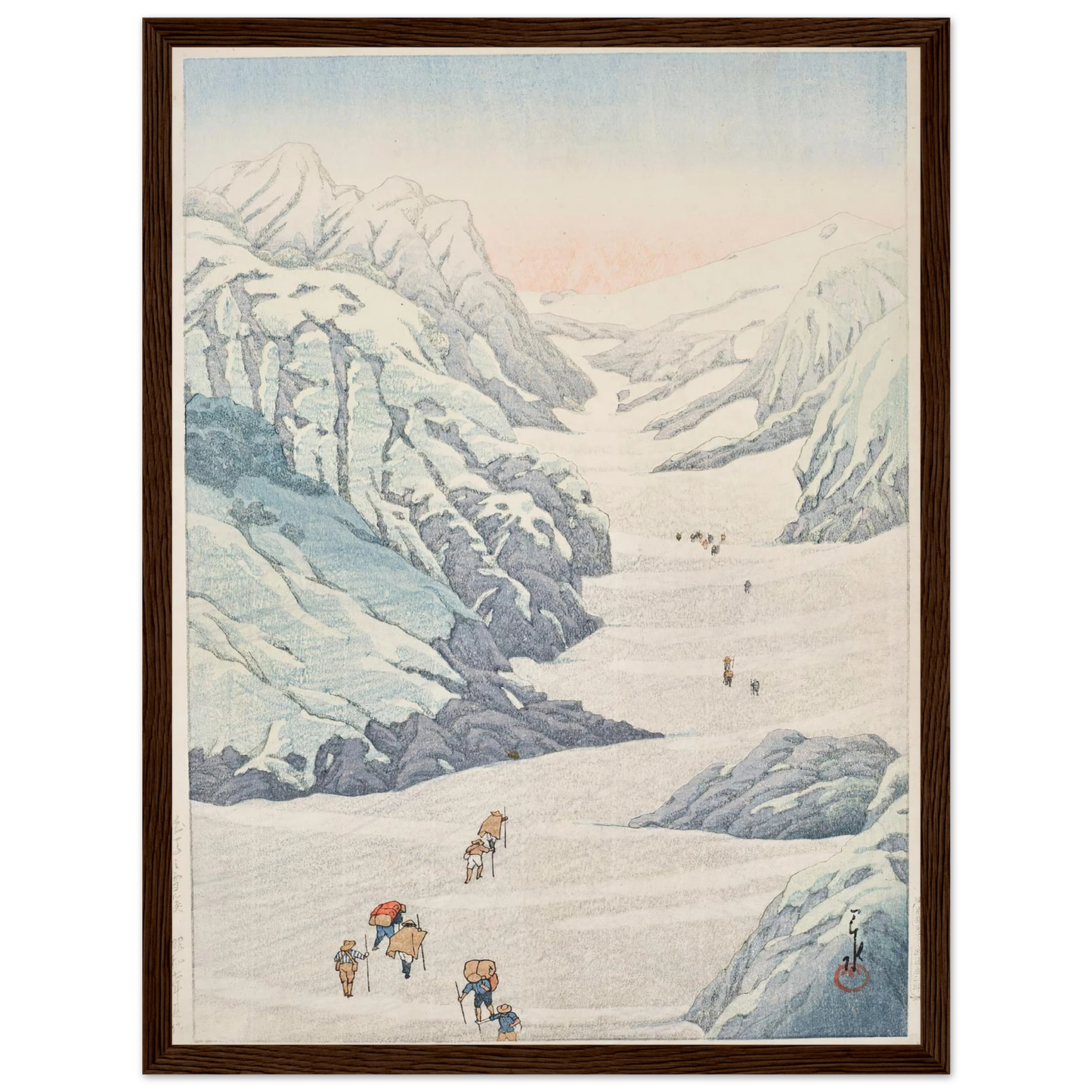 Shirouma no sekkei (Snow valley of Mount Shirouma) (1932) Art Print | Kawase Hasui-Quipham Collections