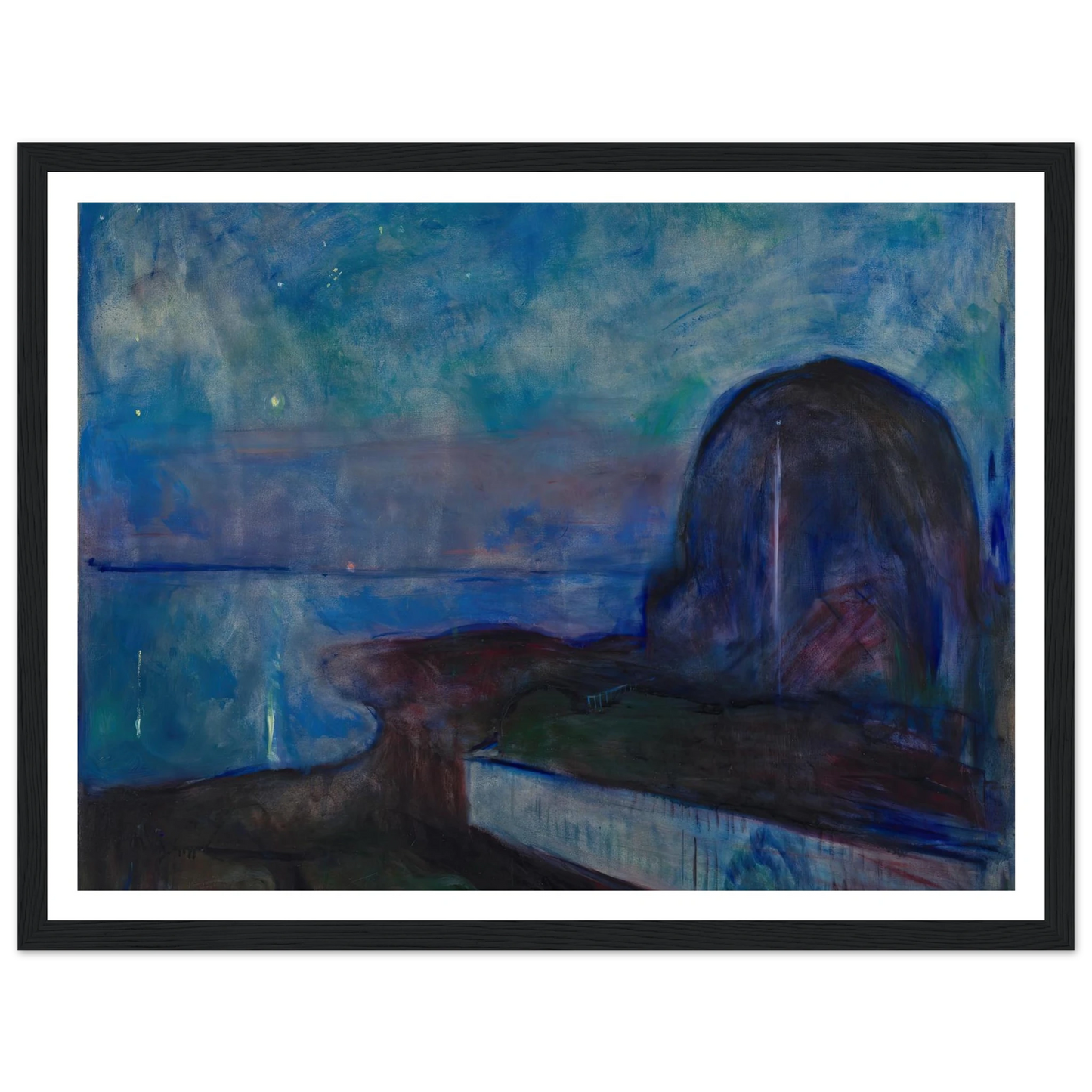 Starry Night (1893) Art Print | Edvard Munch-Quipham Collections