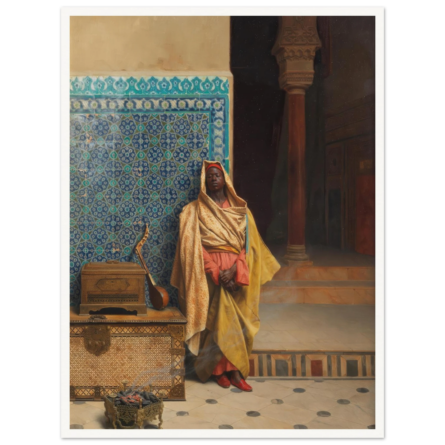 At the Mosque (1895) Art Print | Ludwig Deutsch-Quipham Collections