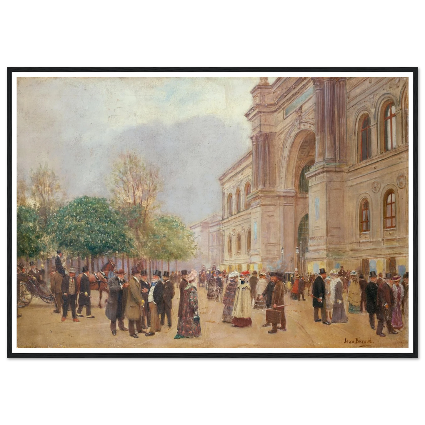La sortie du Salon, au Palais de l’Industrie (1890) Art Print | Jean Beraud-Quipham Collections