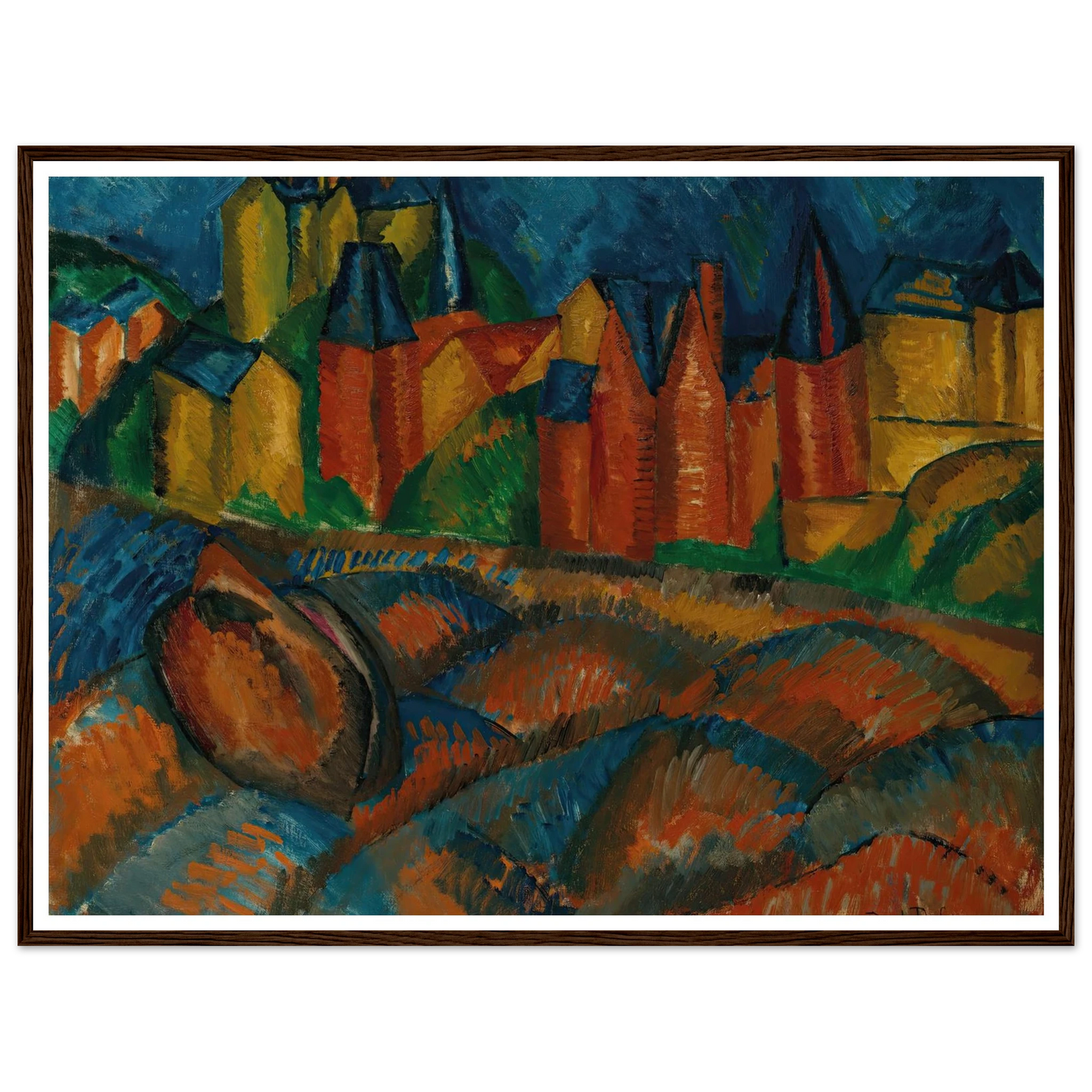 Sainte-Adresse, la plage (1909) Art Print | Raoul Dufy-Quipham Collections