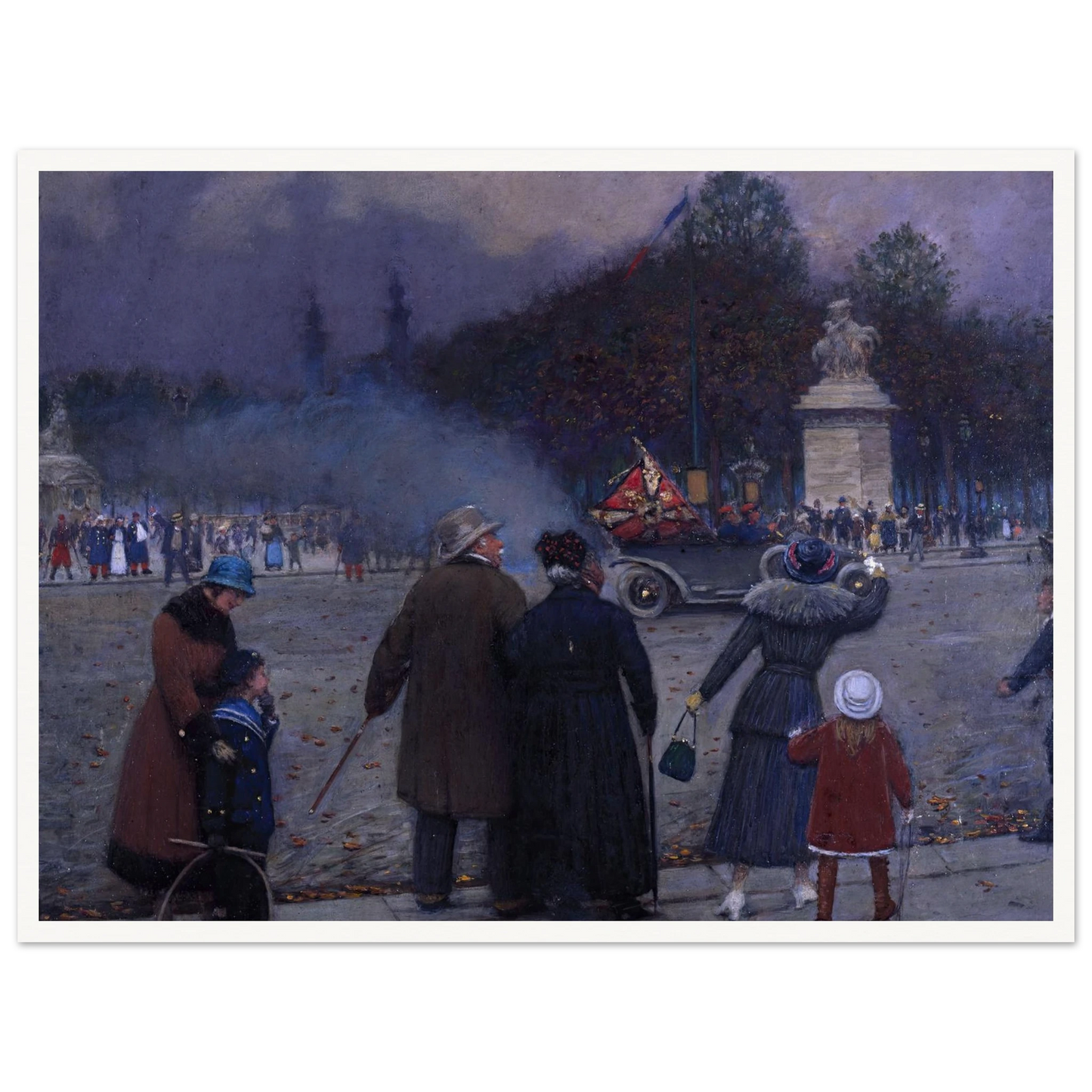 Drapeau allemand porté aux Invalides (1914) Art Print | Jean Beraud-Quipham Collections