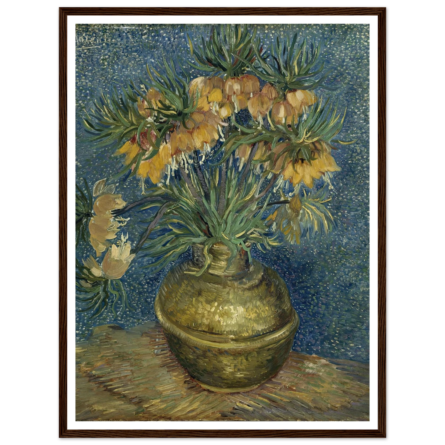 Imperial Fritillaries in a Copper Vase (1887) Art Print | Vincent van Gogh-Quipham Collections