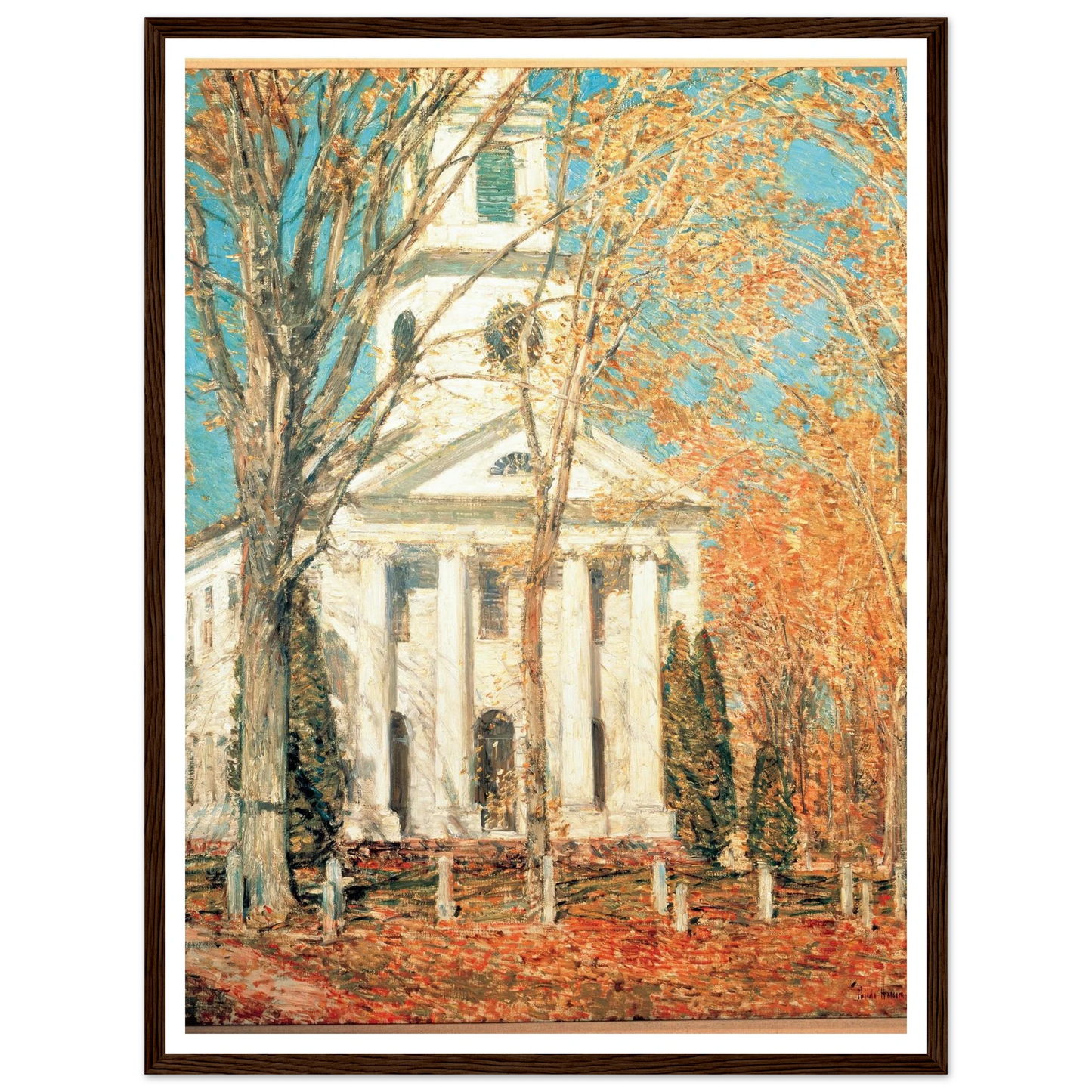 Church at Old Lyme, Connecticut (1905) Art Print | Childe Hassam-Quipham Collections