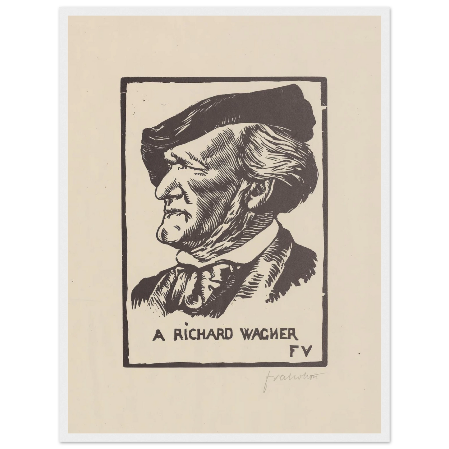 A Richard Wagner (1891) Art Print | Felix Vallotton-Quipham Collections