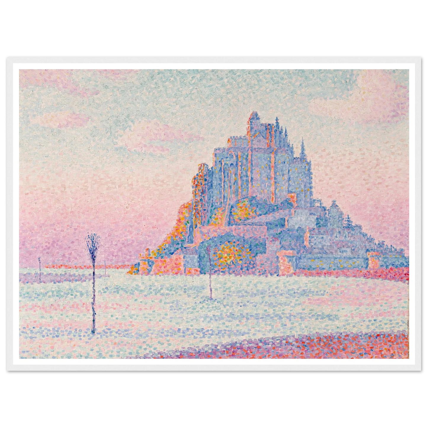 Mont Saint-Michel, Setting Sun (1897) Art Print | Paul Signac-Quipham Collections