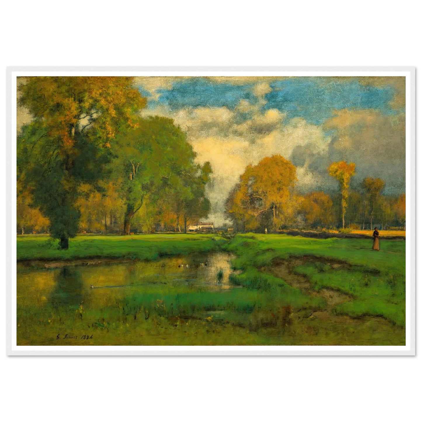 October (1882) Art Print | George Inness-Quipham Collections